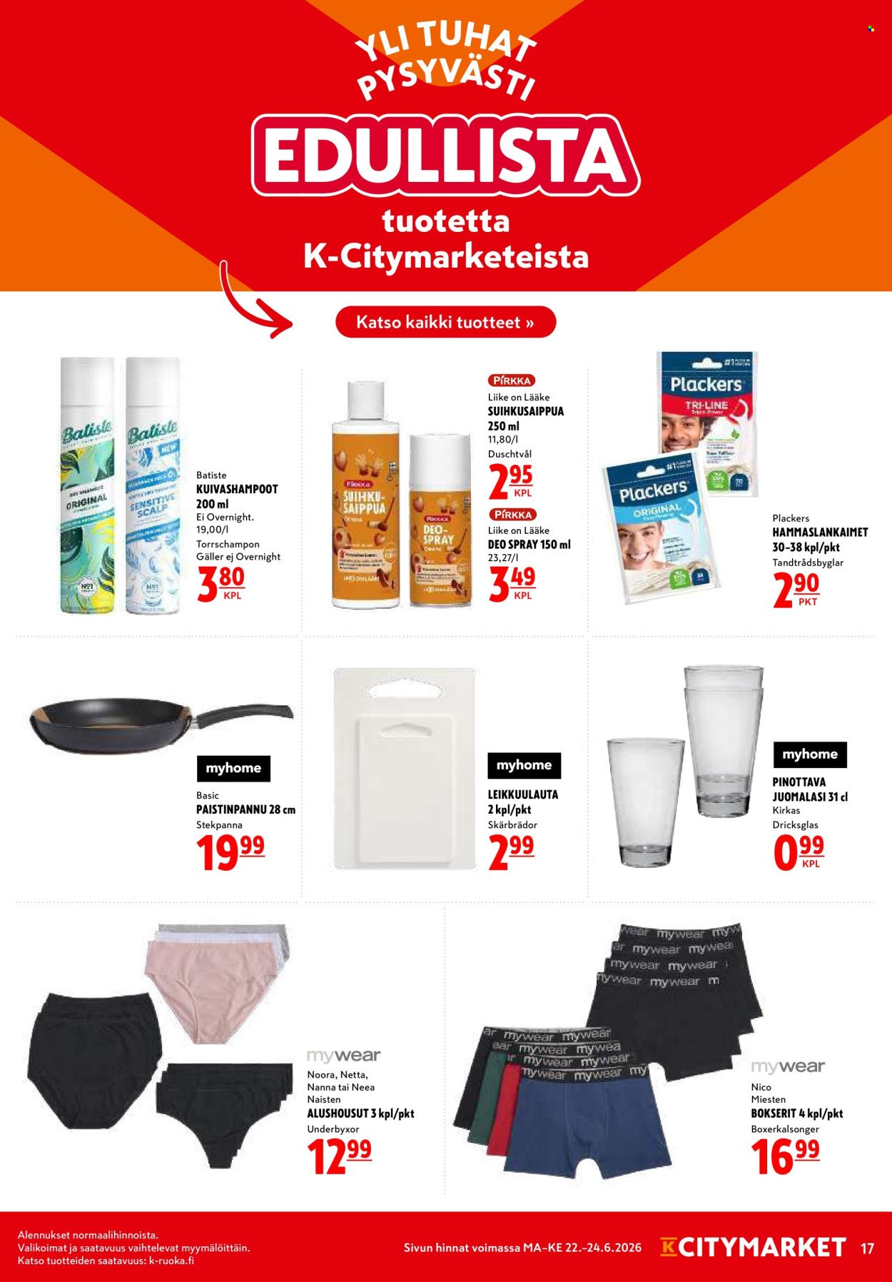 K-CITYMARKET tarjoukset - Alkaen MA 22.6.2026