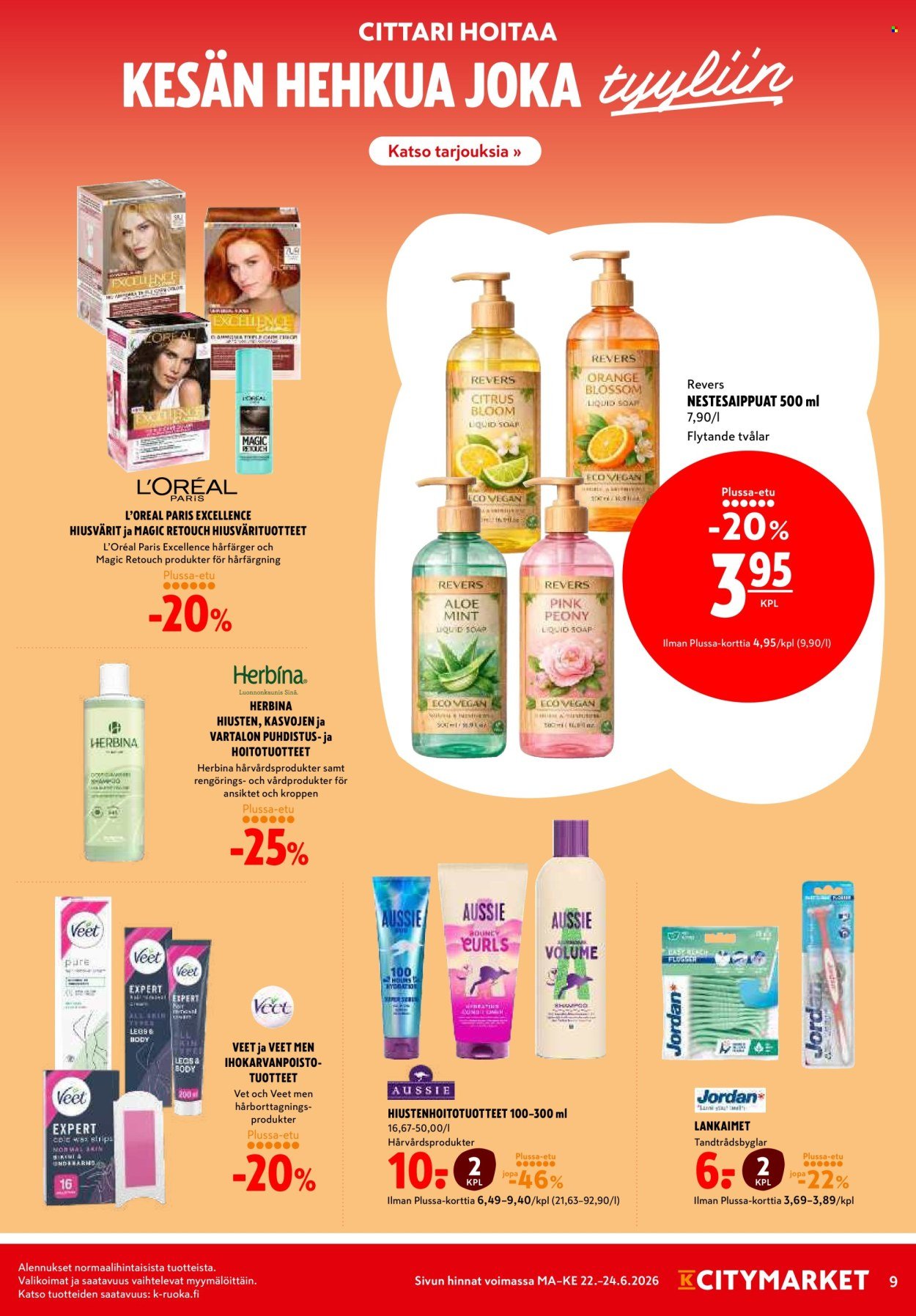 K-CITYMARKET tarjoukset - Alkaen MA 22.6.2026