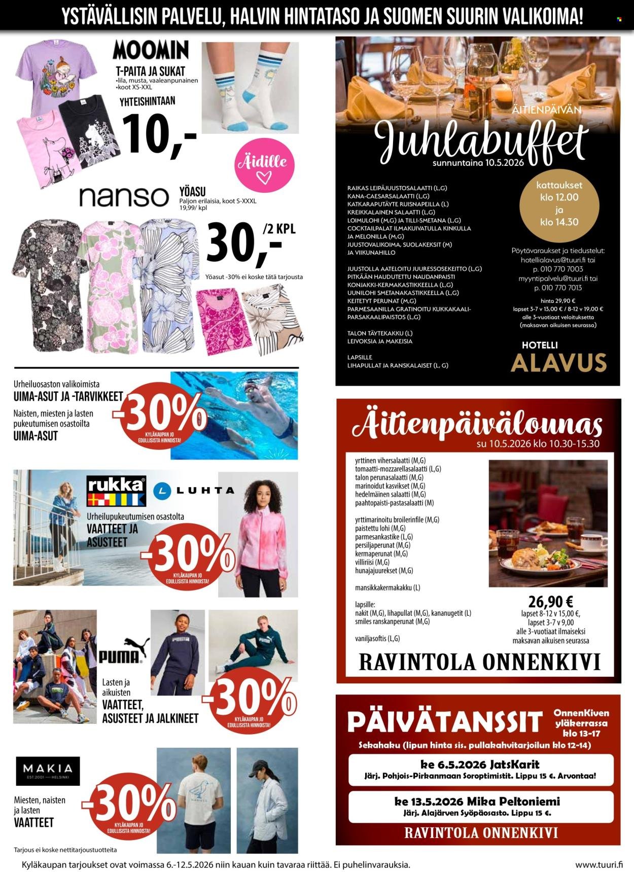 TUURI tarjoukset - Alkaen KE 6.5.2026