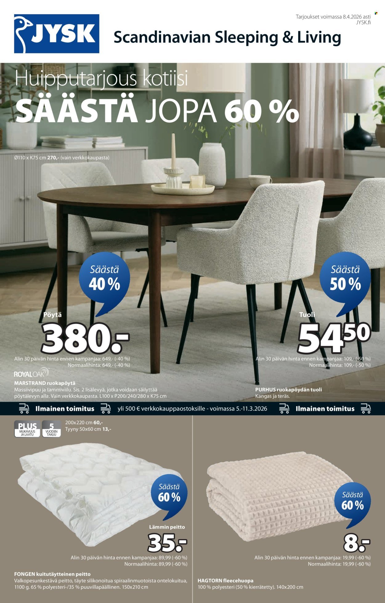 JYSK tarjoukset - Viikon tarjoukset