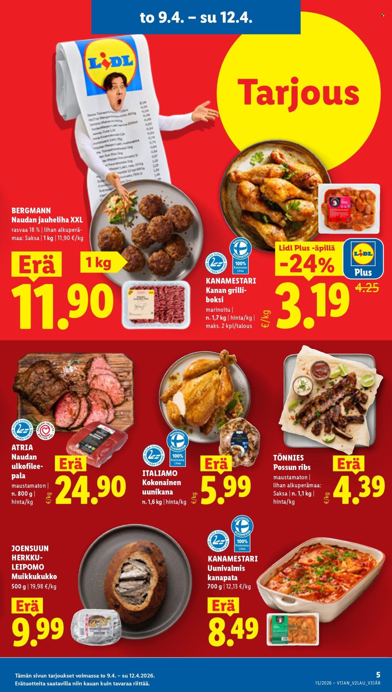 LIDL tarjoukset - Alkaen TO 9.4.2026