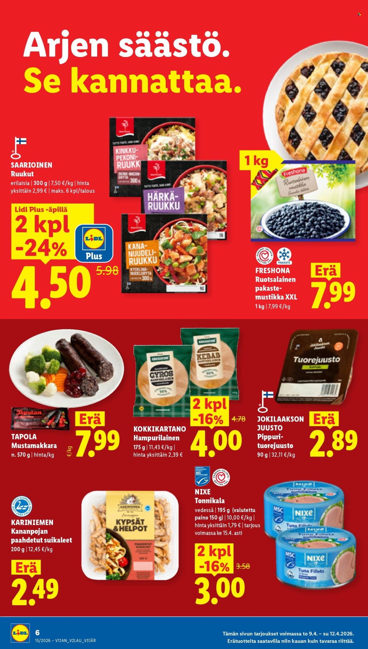 LIDL tarjoukset - Alkaen TO 9.4.2026