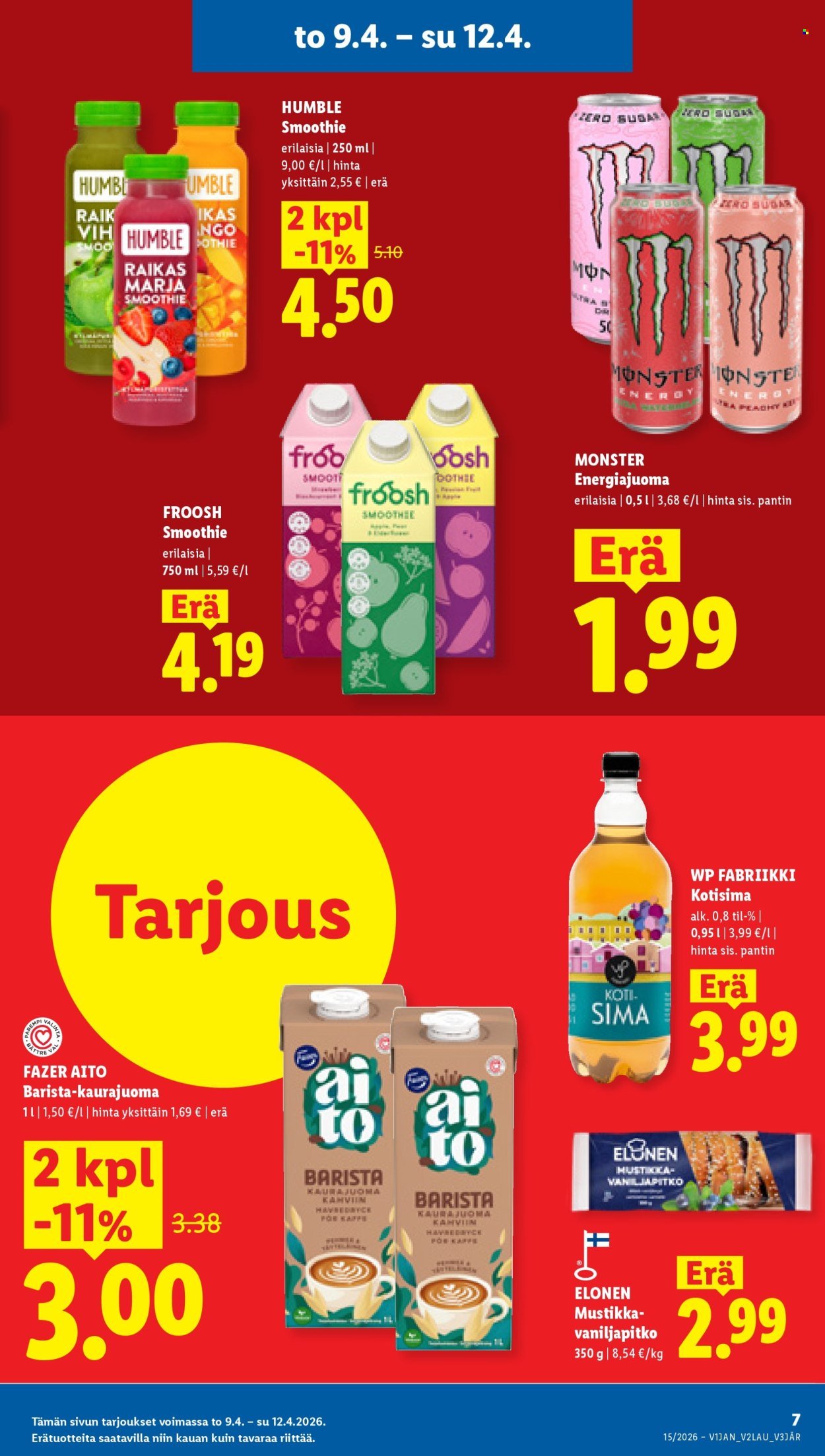 LIDL tarjoukset - Alkaen TO 9.4.2026