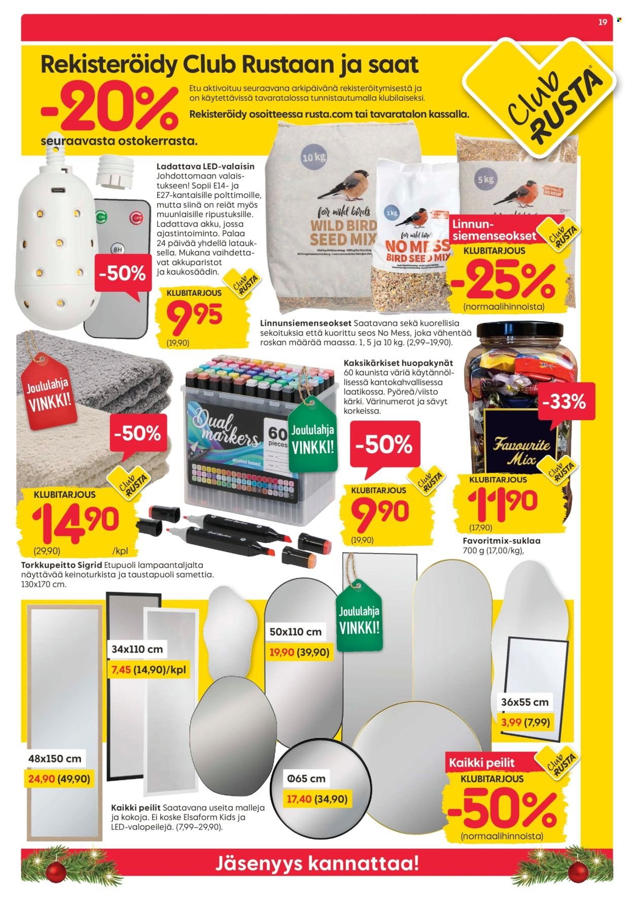 RUSTA tarjoukset - Alkaen MA 1.12.2025