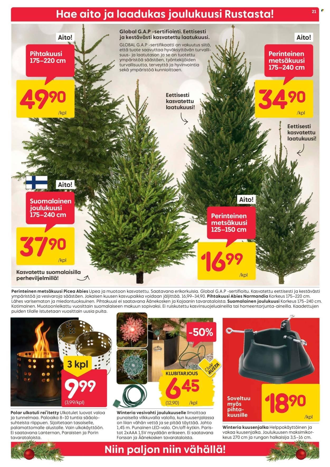 RUSTA tarjoukset - Alkaen MA 1.12.2025