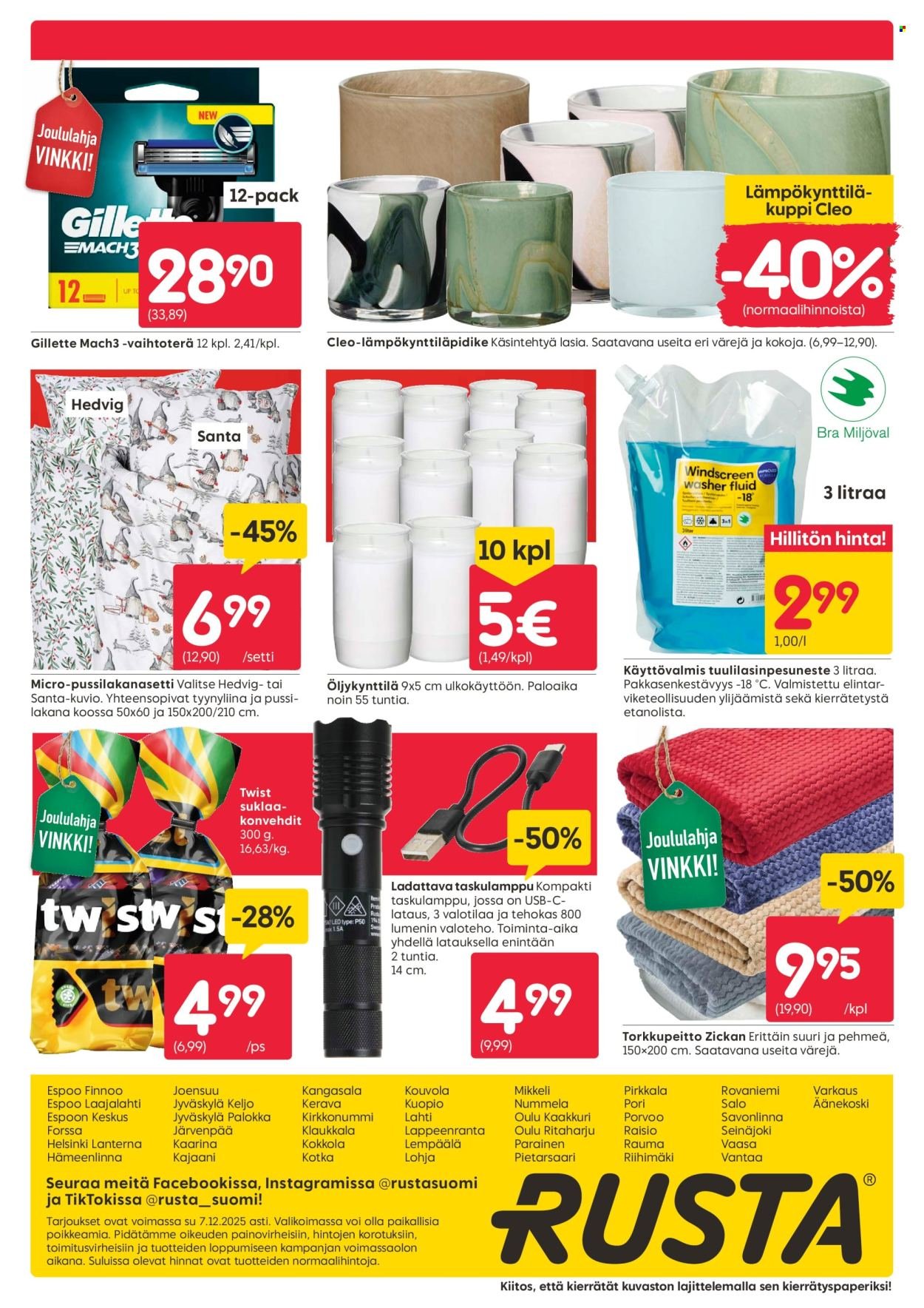RUSTA tarjoukset - Alkaen MA 1.12.2025