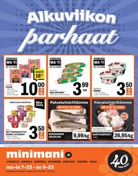 MINIMANI tarjoukset - Alkaen MA 30.3.2026