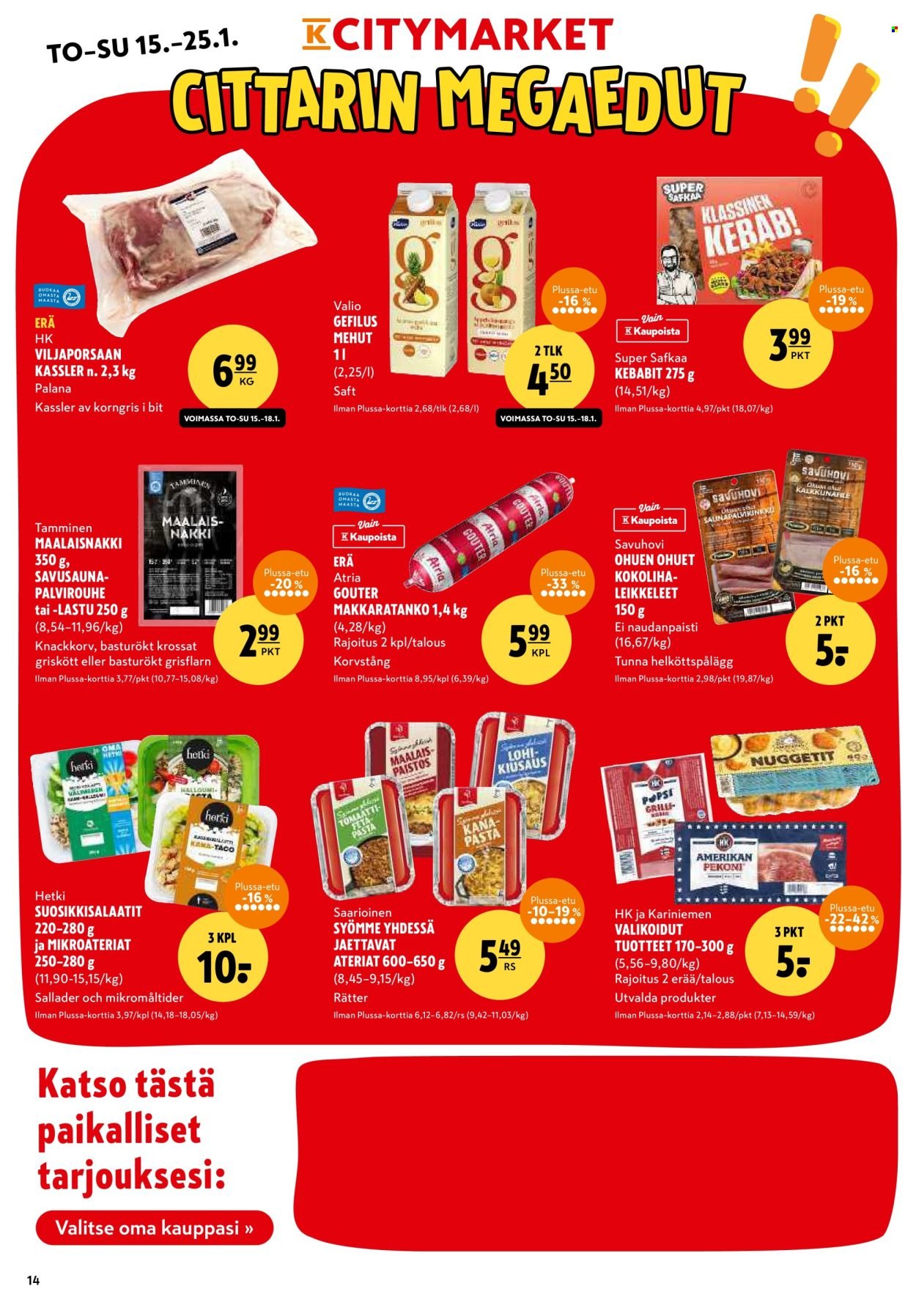 K-CITYMARKET tarjoukset - Alkaen TO 15.1.2026