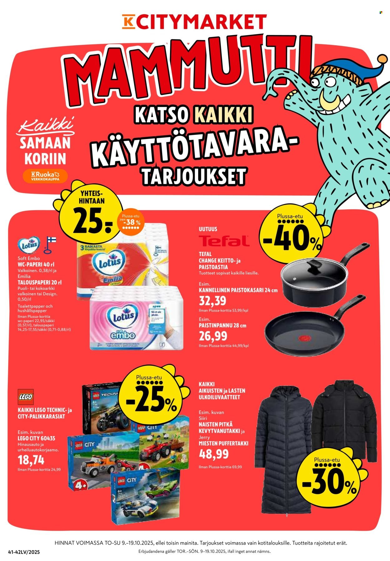 K-CITYMARKET tarjoukset - Alkaen TO 9.10.2025 (2025-10-09 - 2025-10-19)