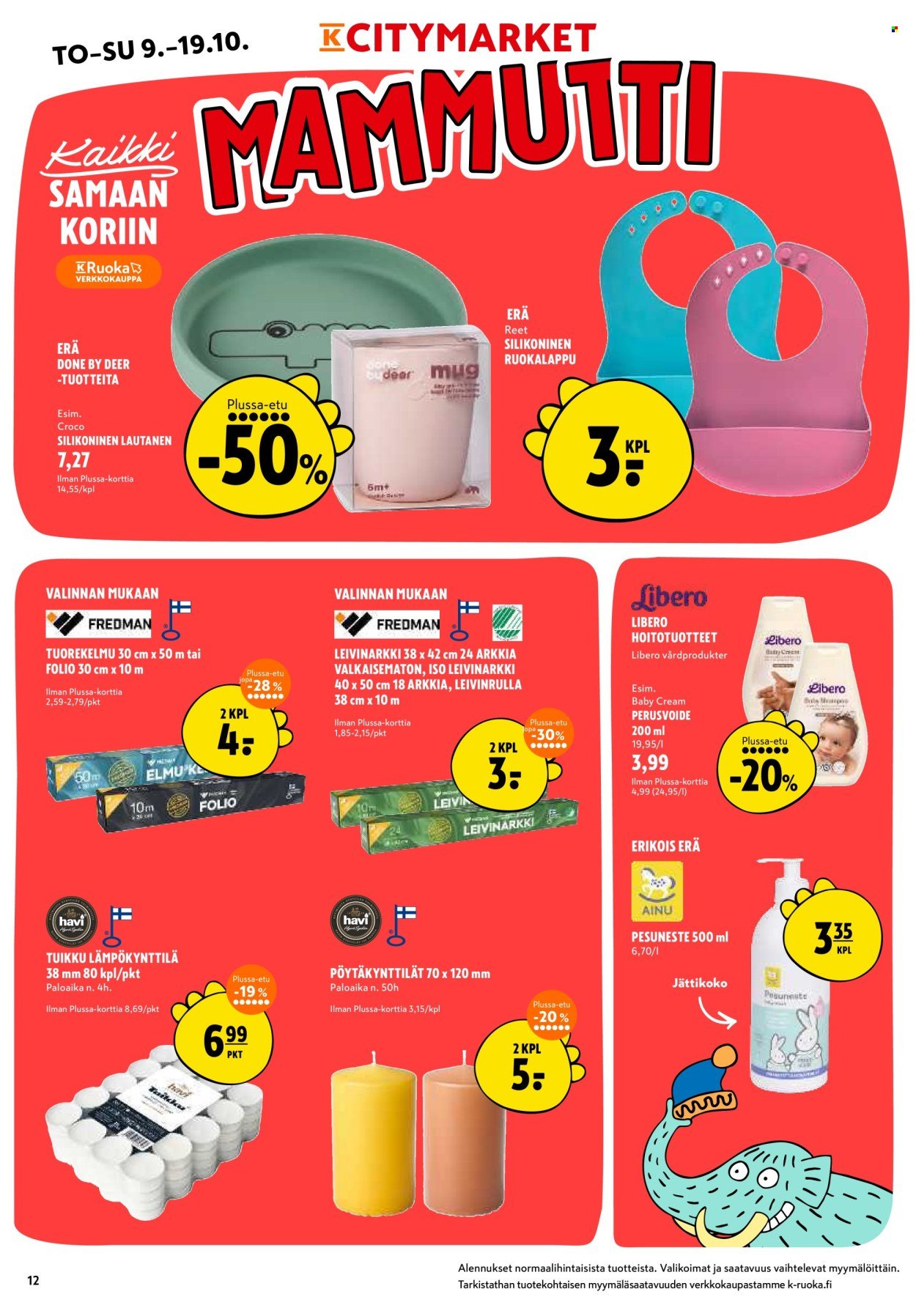 K-CITYMARKET tarjoukset - Alkaen TO 9.10.2025 (2025-10-09 - 2025-10-19)