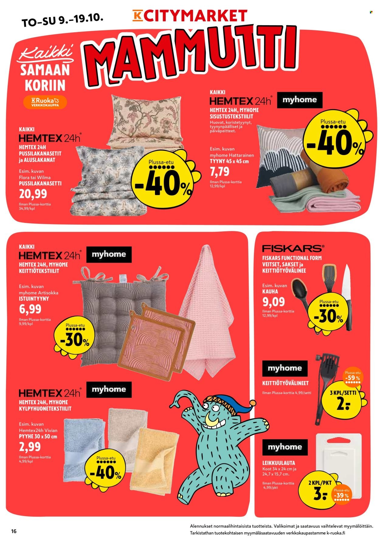 K-CITYMARKET tarjoukset - Alkaen TO 9.10.2025 (2025-10-09 - 2025-10-19)