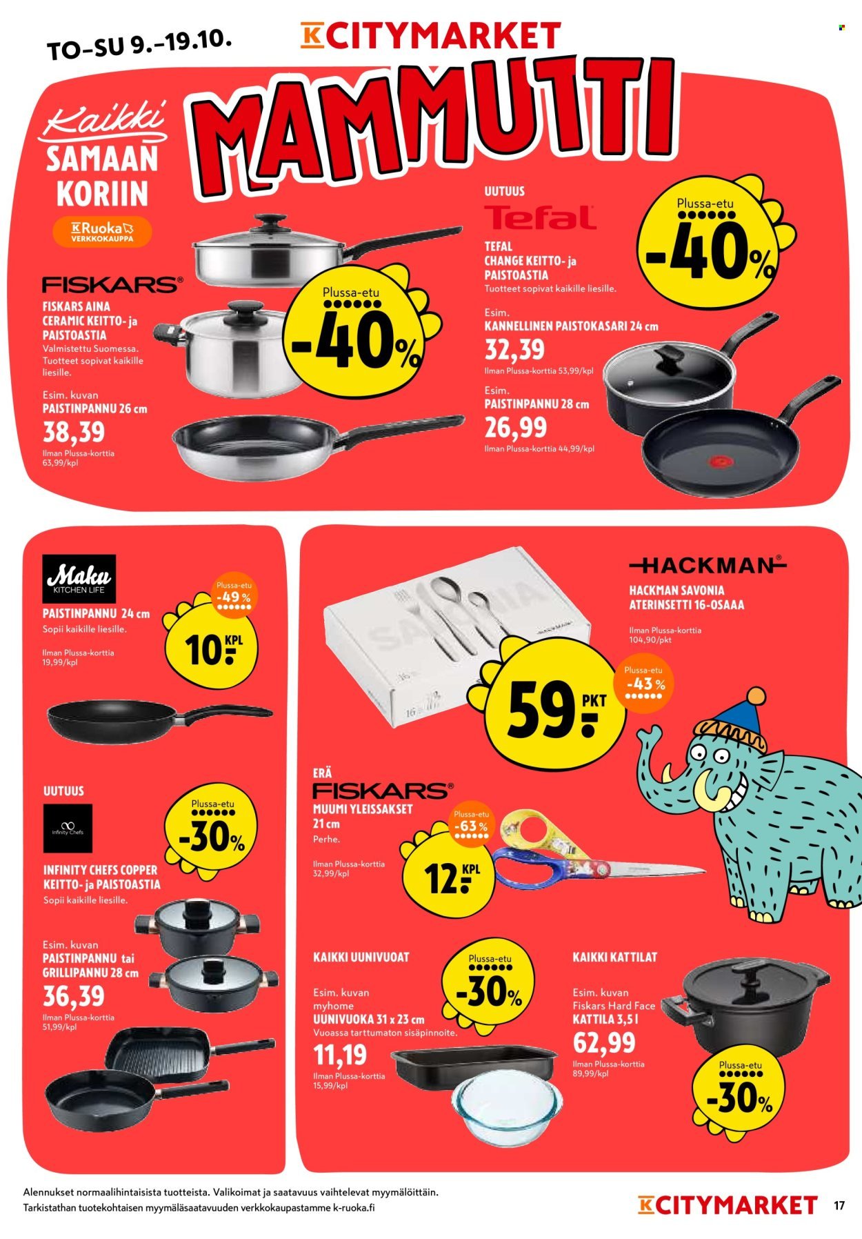 K-CITYMARKET tarjoukset - Alkaen TO 9.10.2025 (2025-10-09 - 2025-10-19)