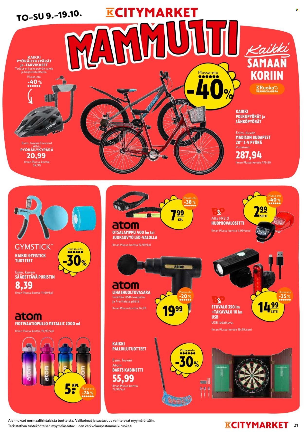 K-CITYMARKET tarjoukset - Alkaen TO 9.10.2025 (2025-10-09 - 2025-10-19)