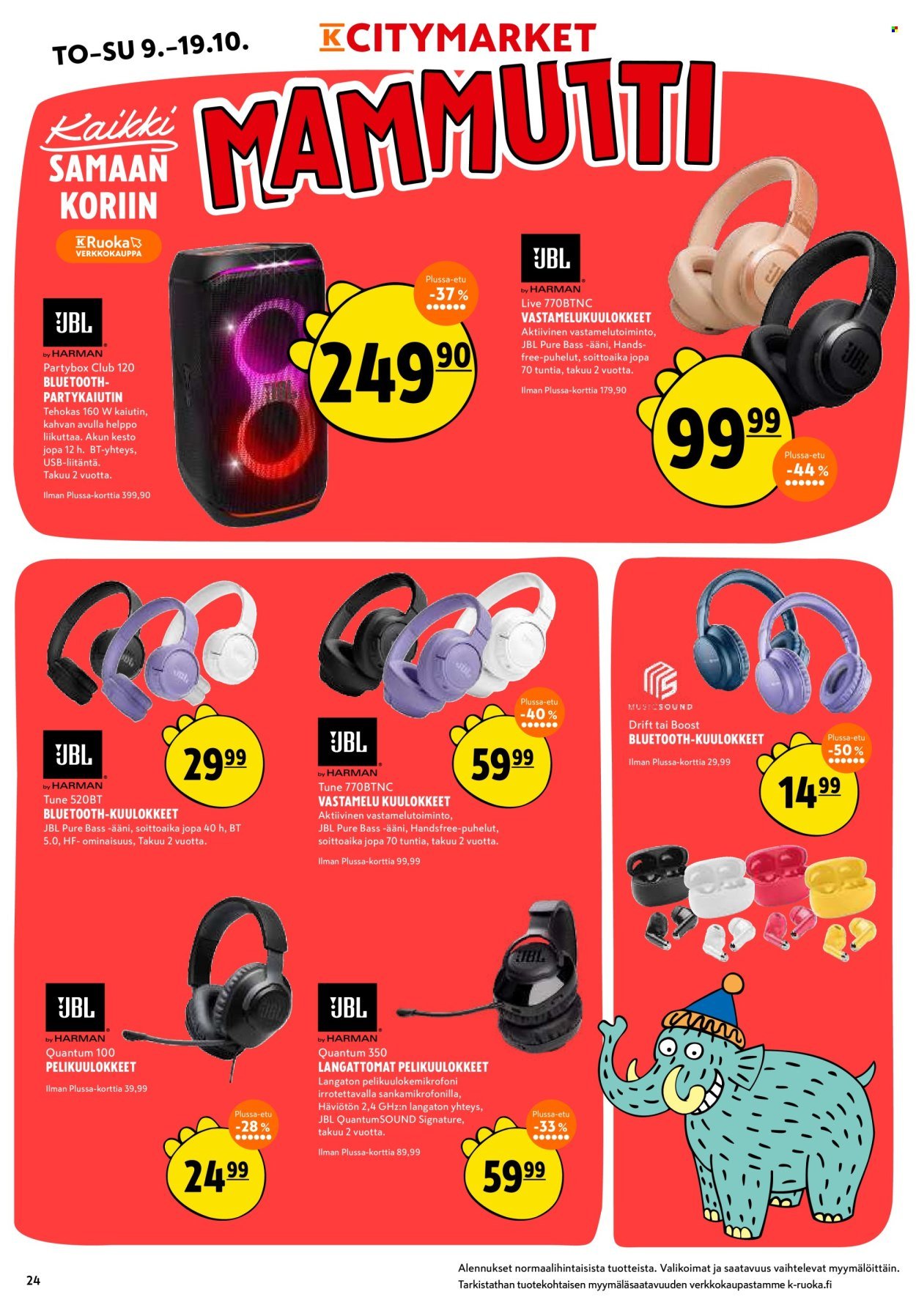 K-CITYMARKET tarjoukset - Alkaen TO 9.10.2025 (2025-10-09 - 2025-10-19)
