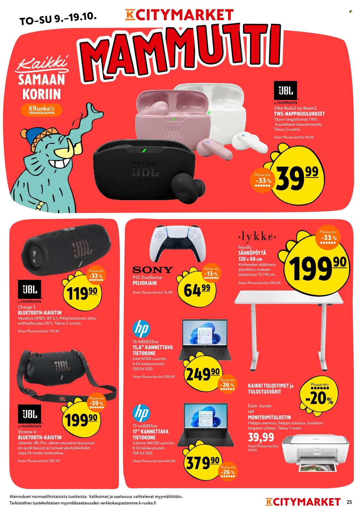 K-CITYMARKET tarjoukset - Alkaen TO 9.10.2025 (2025-10-09 - 2025-10-19)