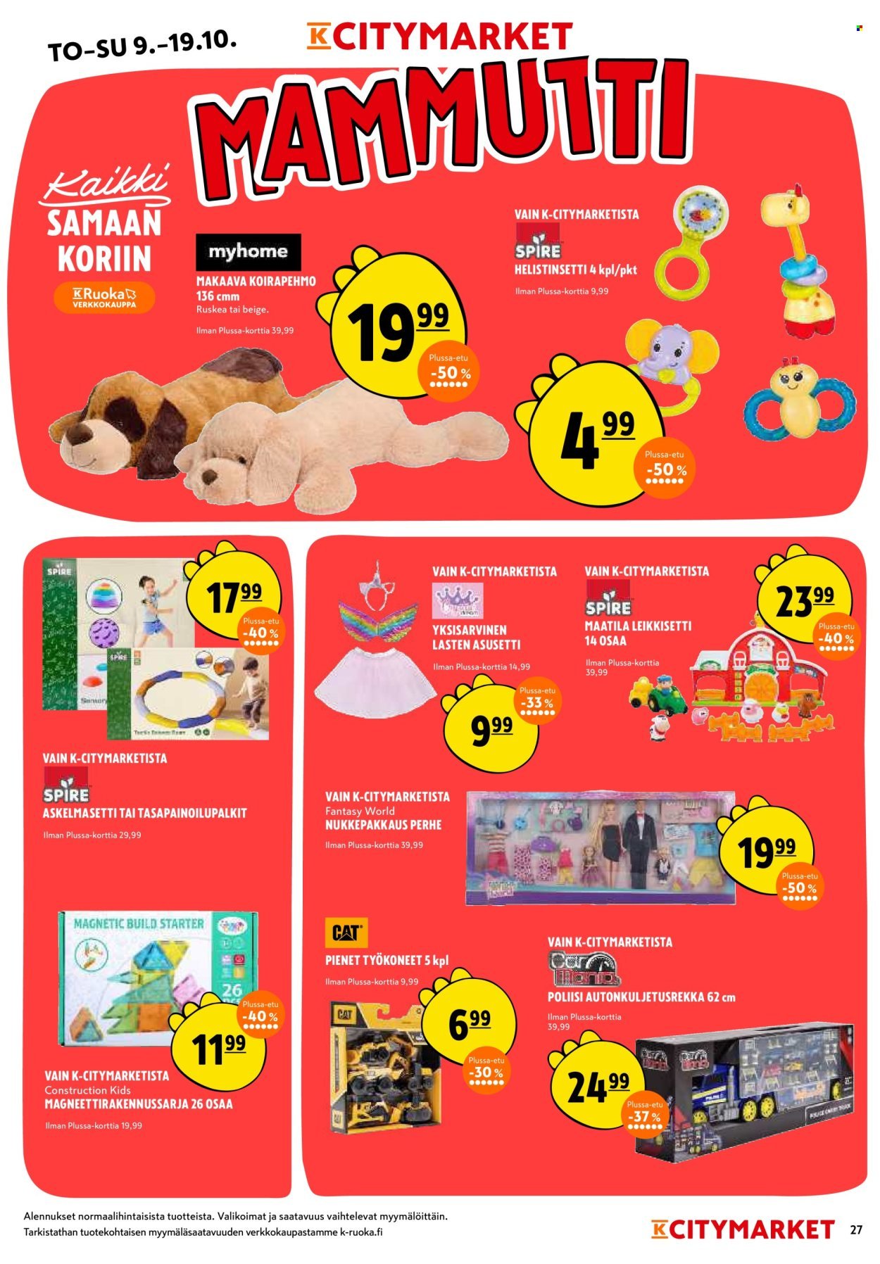 K-CITYMARKET tarjoukset - Alkaen TO 9.10.2025 (2025-10-09 - 2025-10-19)