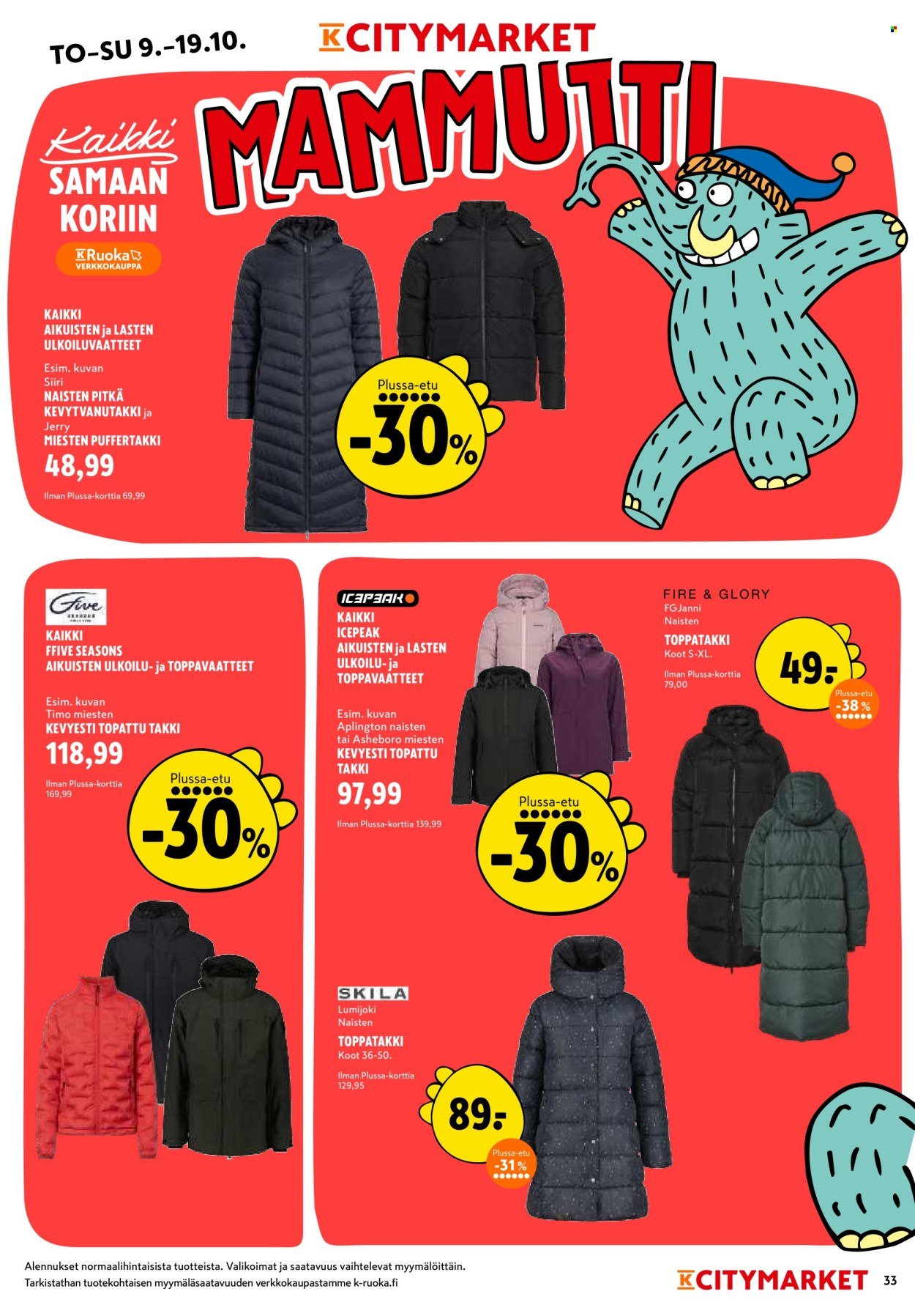 K-CITYMARKET tarjoukset - Alkaen TO 9.10.2025 (2025-10-09 - 2025-10-19)