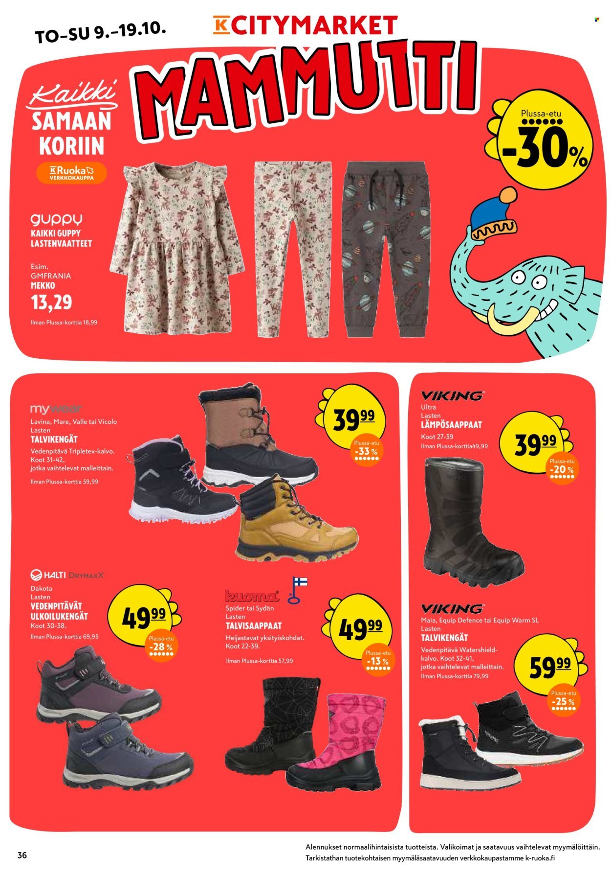 K-CITYMARKET tarjoukset - Alkaen TO 9.10.2025 (2025-10-09 - 2025-10-19)