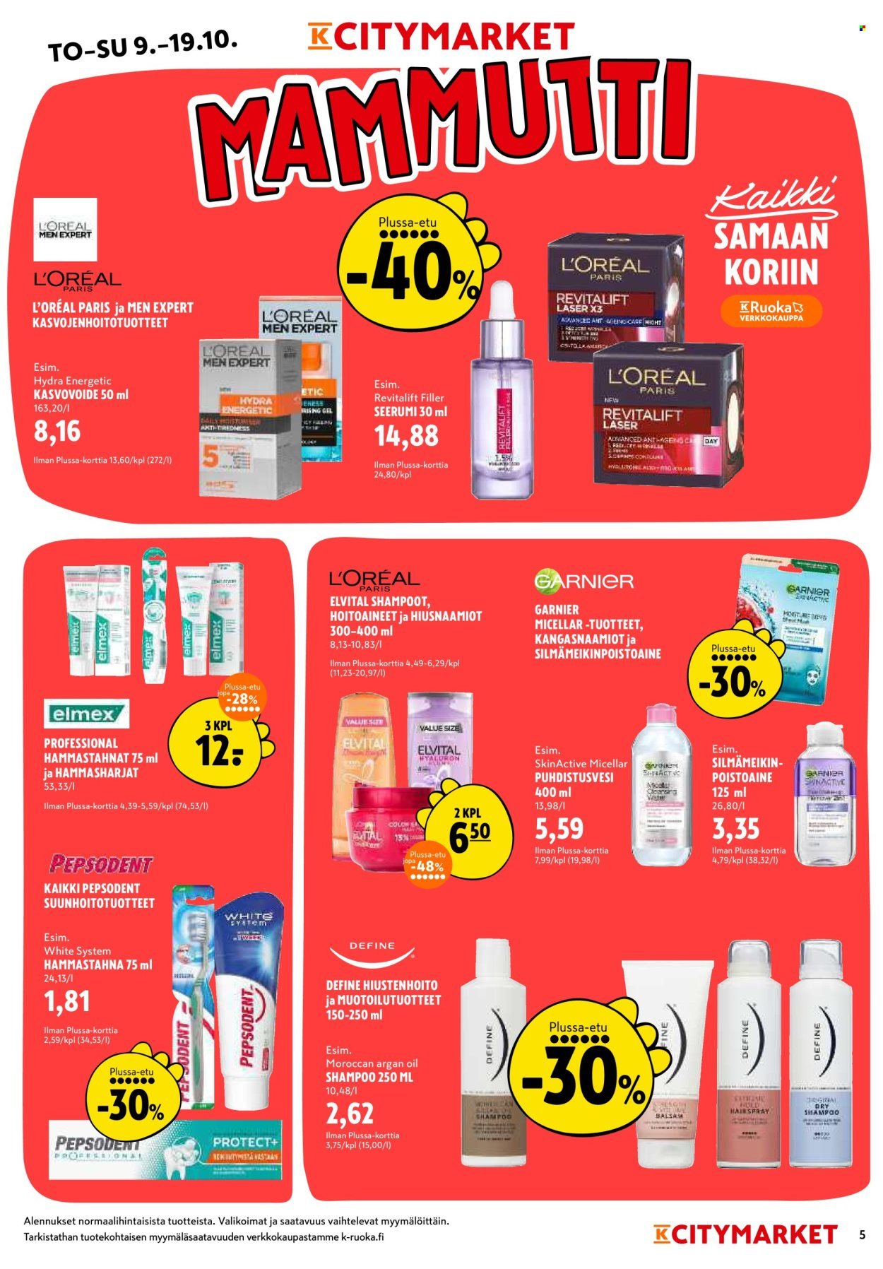 K-CITYMARKET tarjoukset - Alkaen TO 9.10.2025 (2025-10-09 - 2025-10-19)