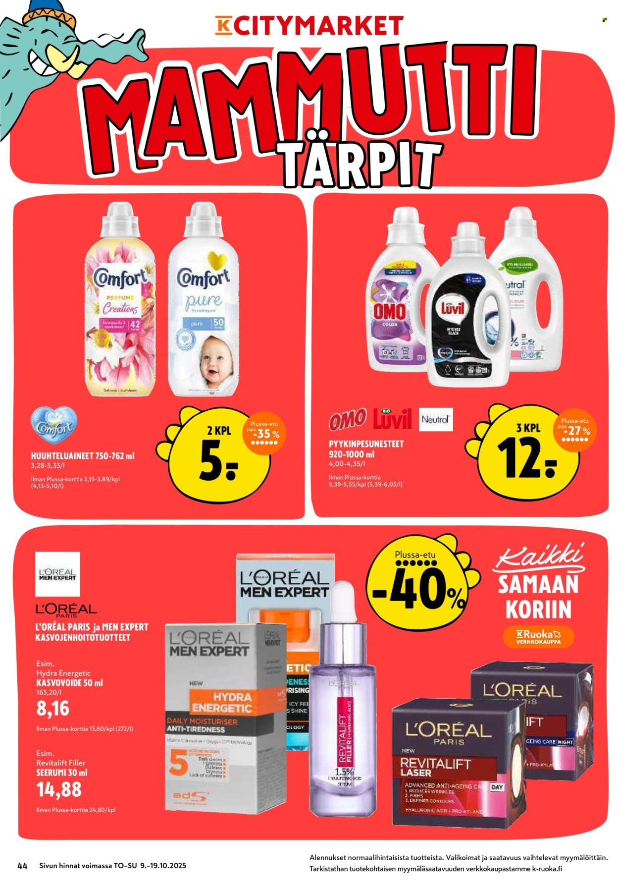K-CITYMARKET tarjoukset - Alkaen TO 9.10.2025 (2025-10-09 - 2025-10-19)