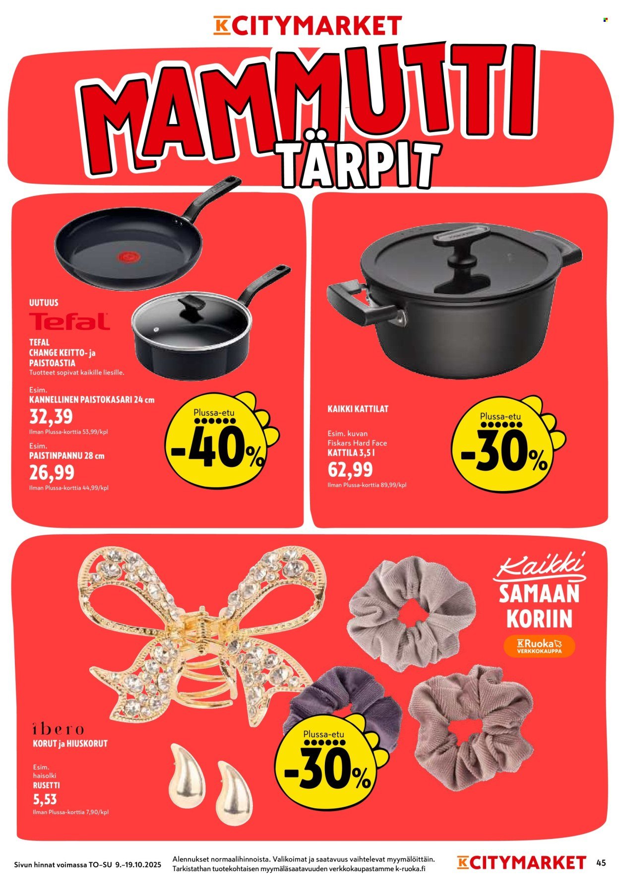 K-CITYMARKET tarjoukset - Alkaen TO 9.10.2025 (2025-10-09 - 2025-10-19)