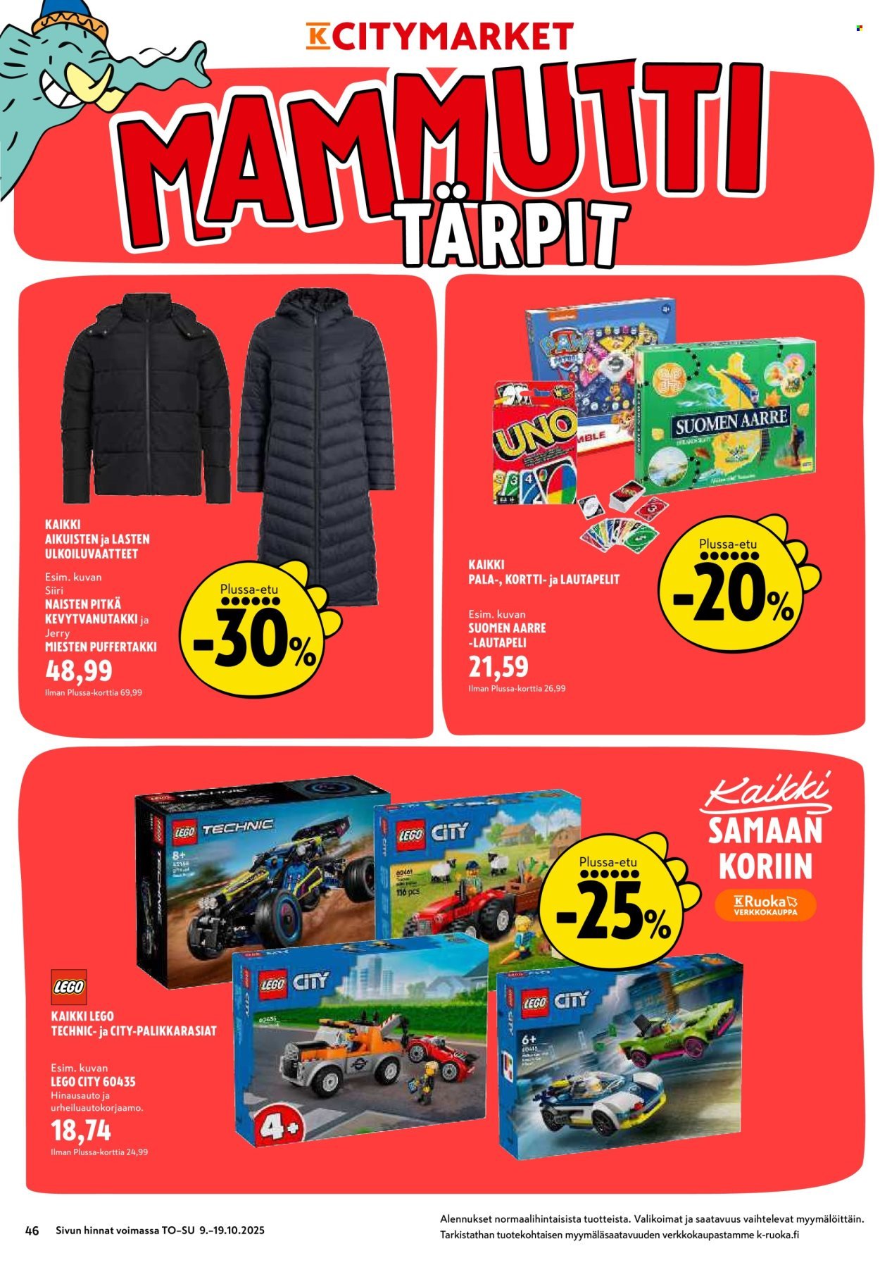 K-CITYMARKET tarjoukset - Alkaen TO 9.10.2025 (2025-10-09 - 2025-10-19)