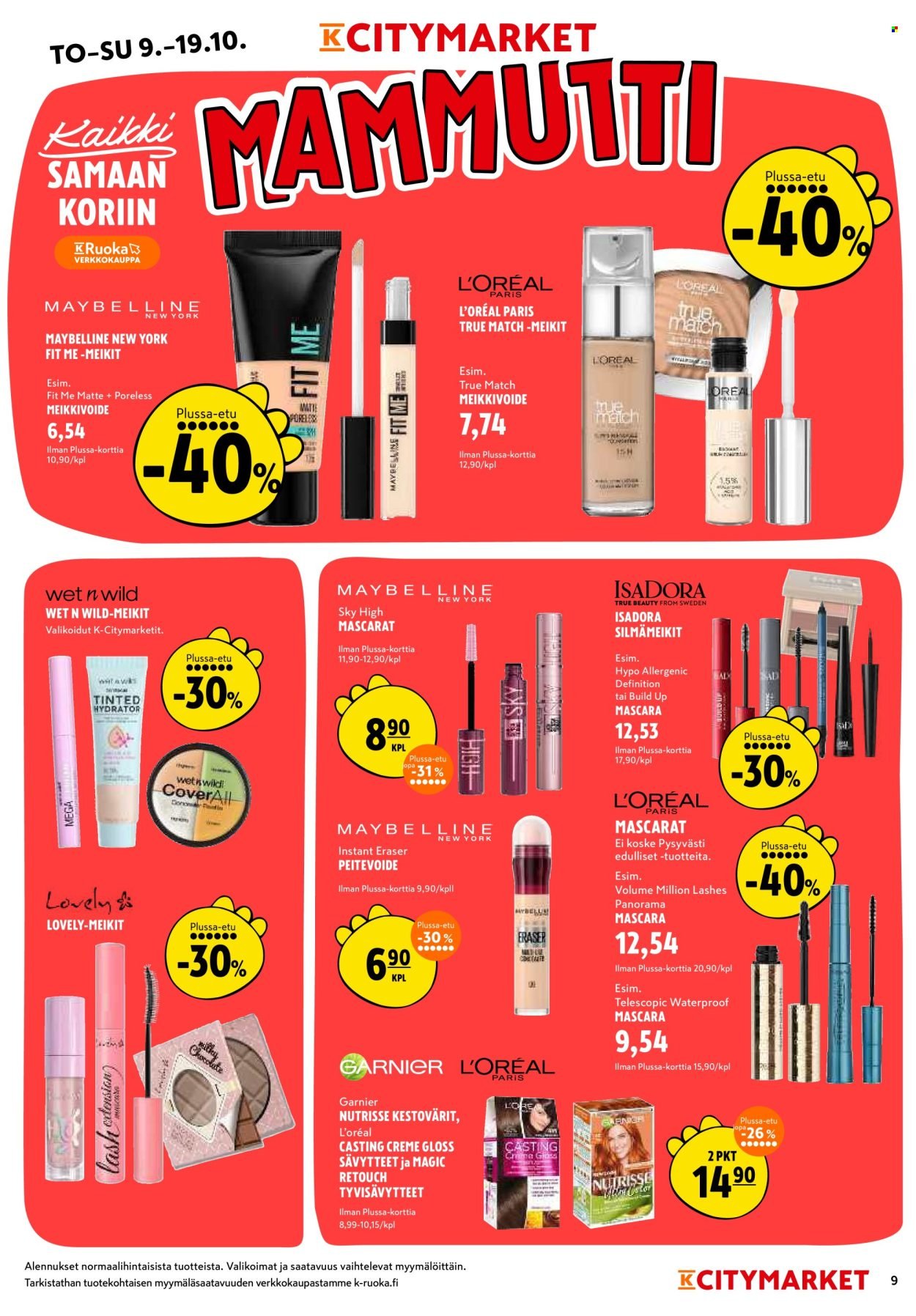 K-CITYMARKET tarjoukset - Alkaen TO 9.10.2025 (2025-10-09 - 2025-10-19)