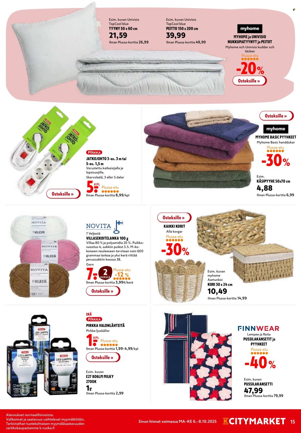 K-CITYMARKET tarjoukset - Alkaen MA 6.10.2025 (2025-10-06 - 2025-10-08)