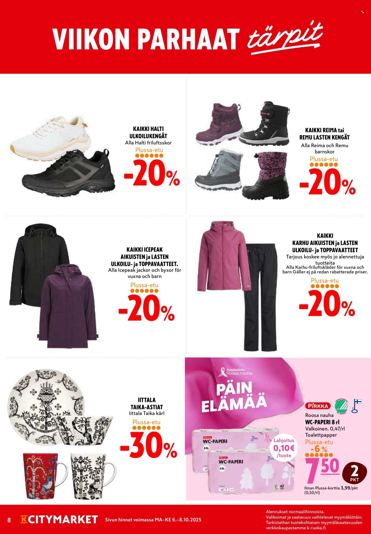 K-CITYMARKET tarjoukset - Alkaen MA 6.10.2025 (2025-10-06 - 2025-10-08)