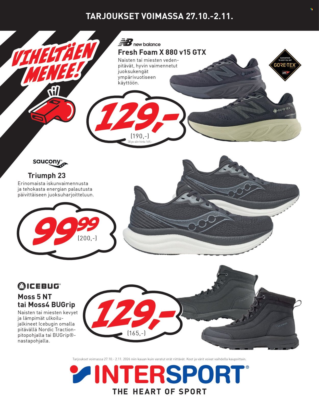 INTERSPORT tarjoukset - Viheltäen Menee!