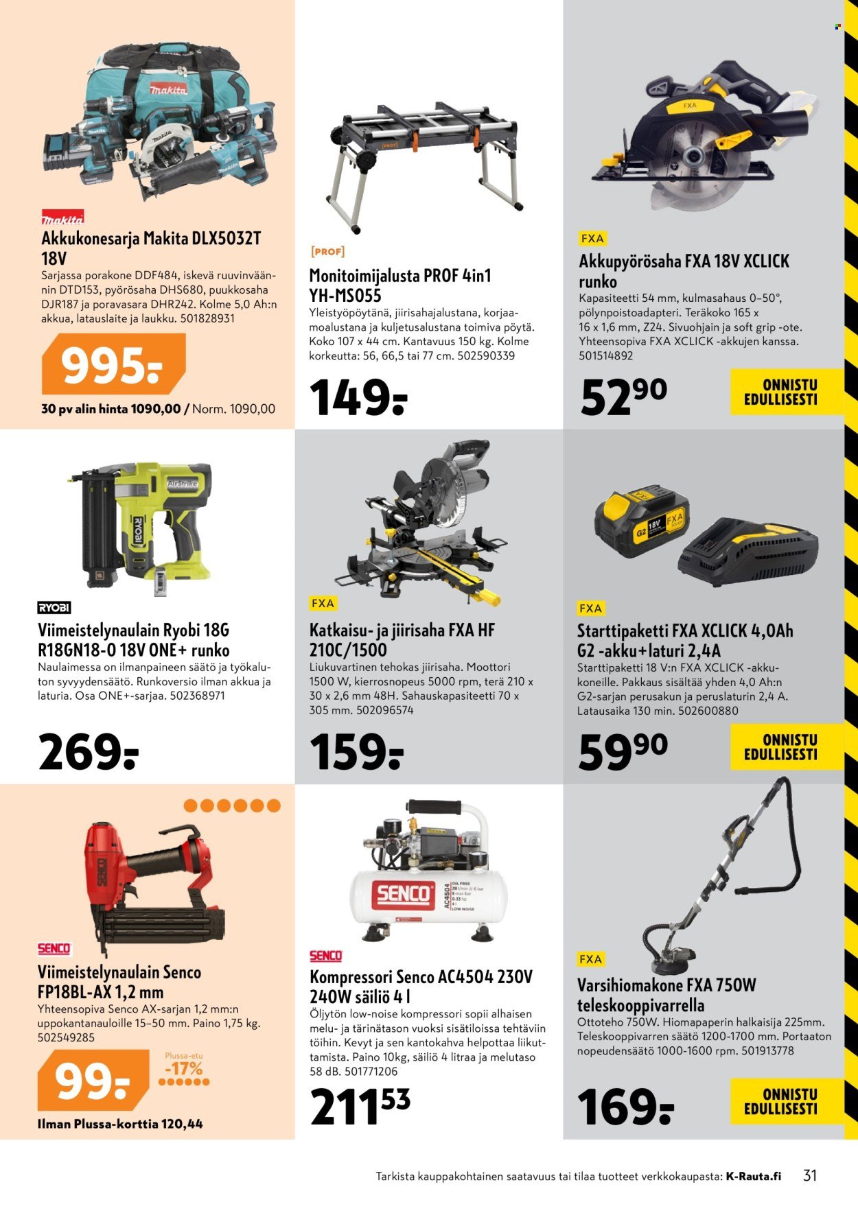 K-RAUTA tarjoukset - Parhaat löydöt (2025-08-20 - 2025-09-02)