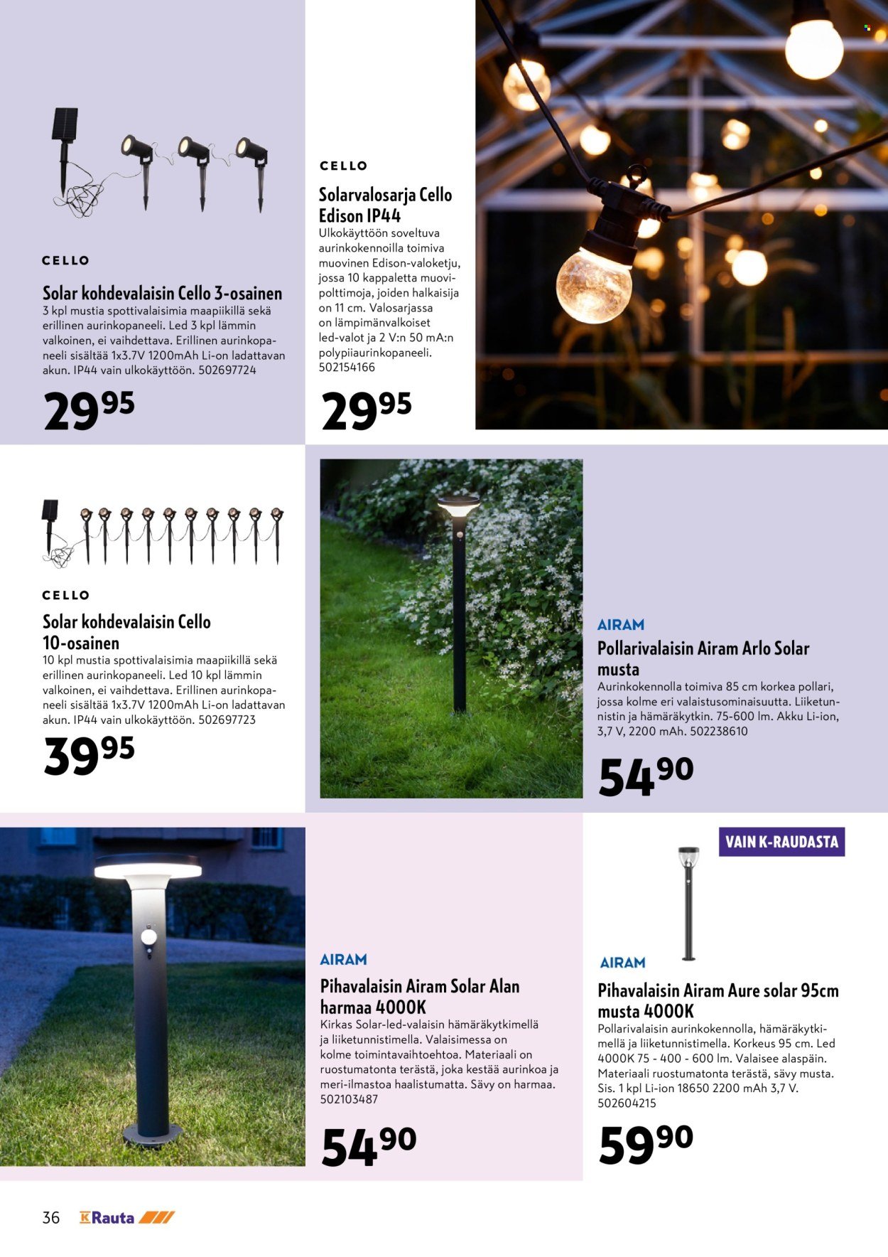 K-RAUTA tarjoukset - Parhaat löydöt (2025-08-20 - 2025-09-02)
