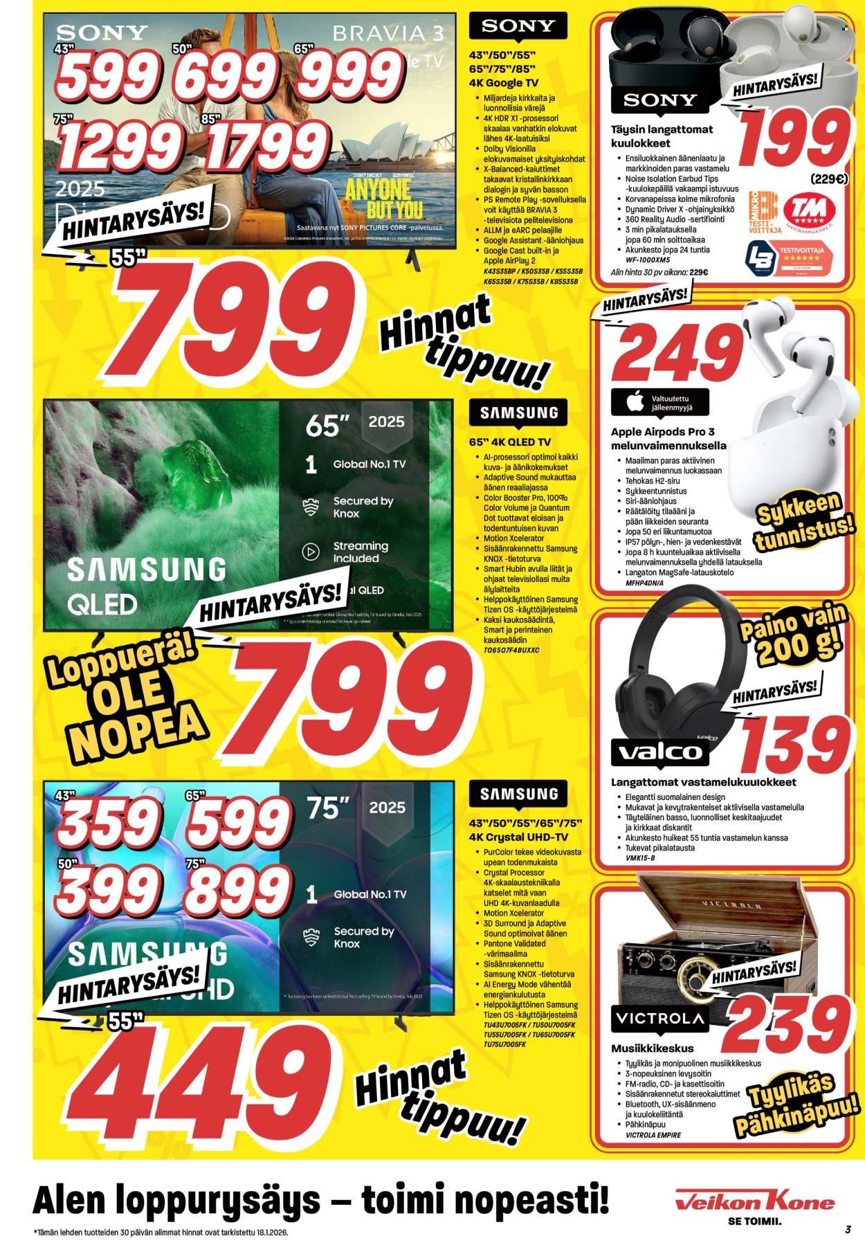 VEIKON KONE tarjoukset - Alkaen MA 19.1.2026