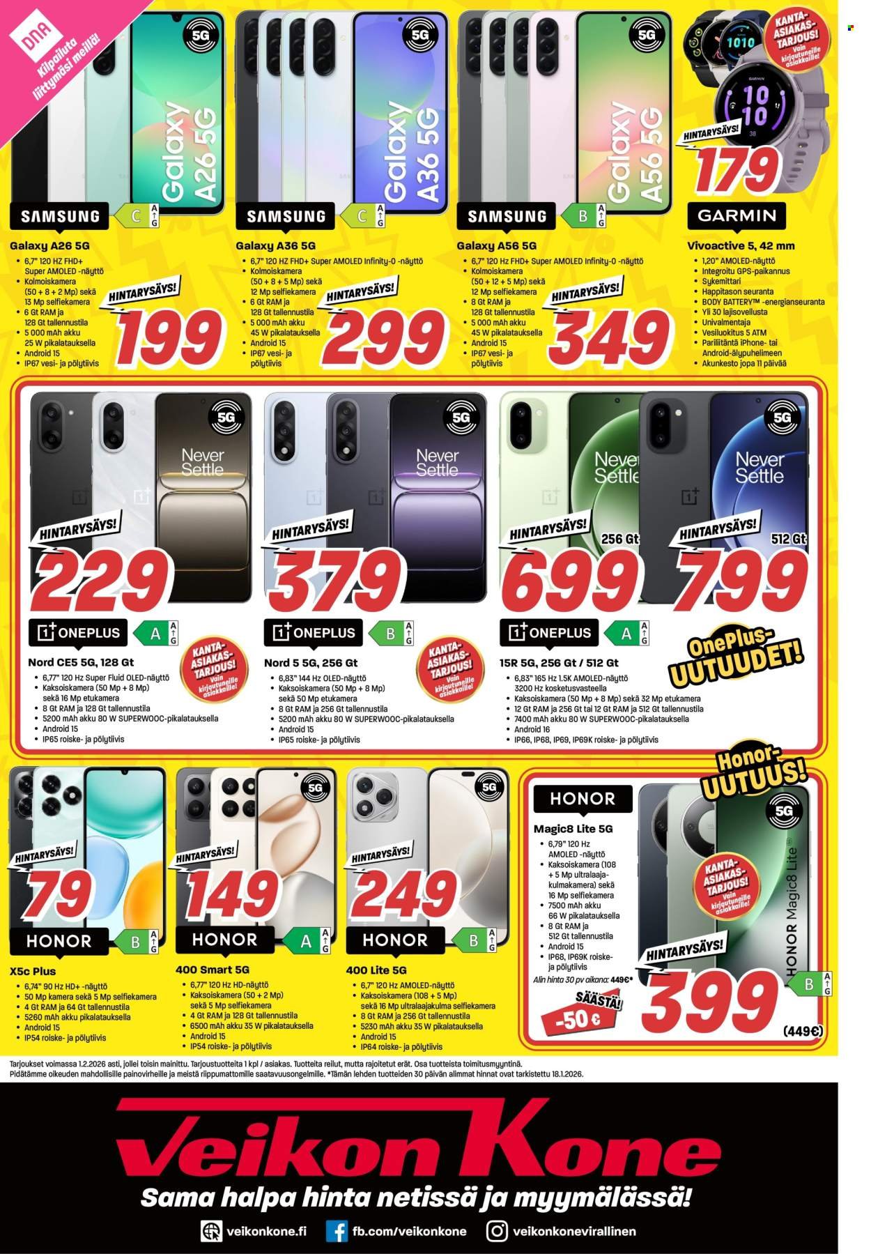 VEIKON KONE tarjoukset - Alkaen MA 19.1.2026