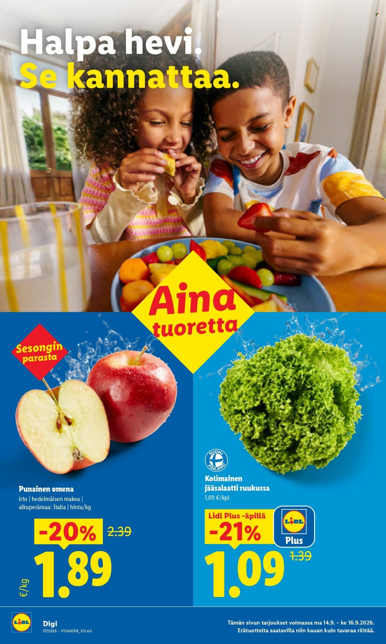 LIDL tarjoukset - Alkaen MA 14.9.2026