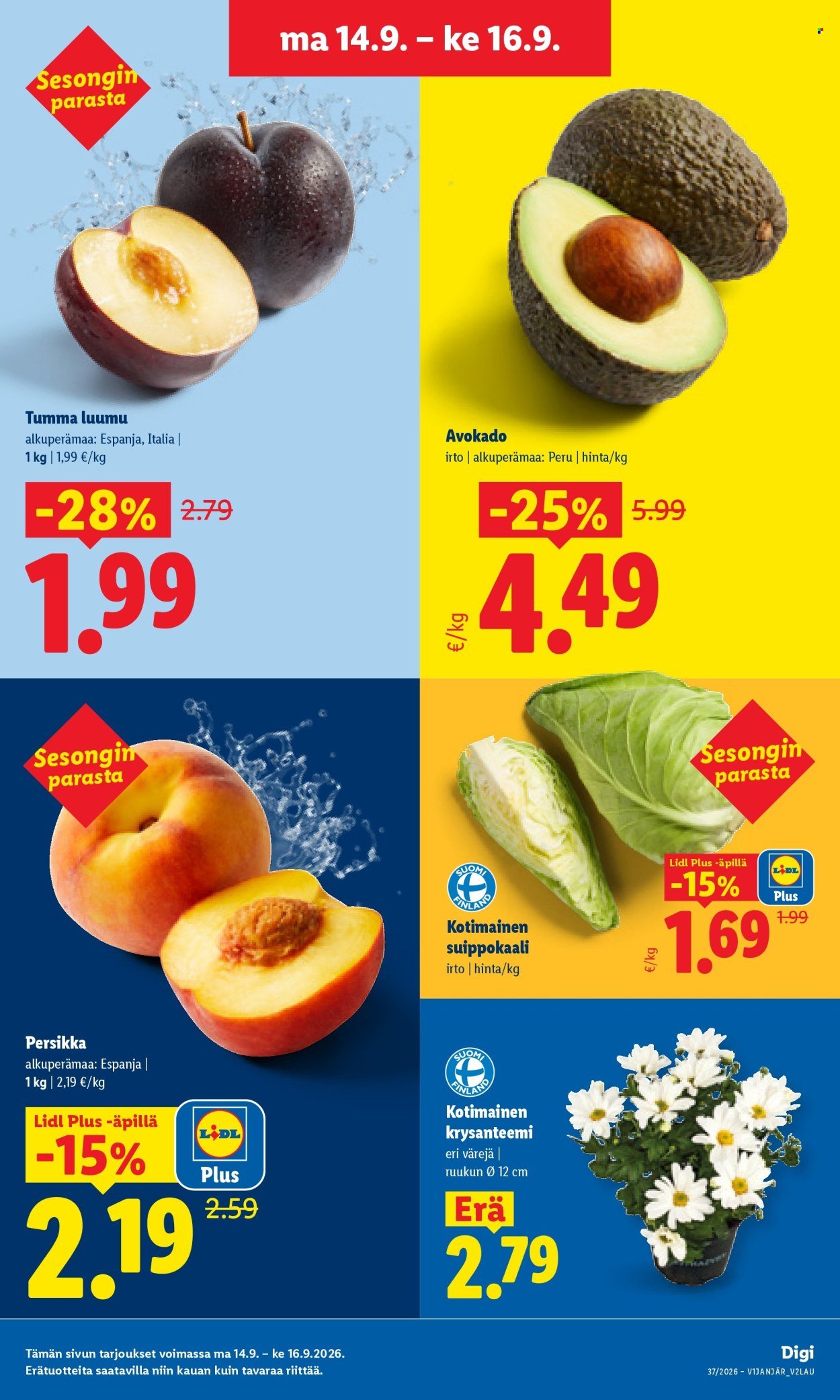 LIDL tarjoukset - Alkaen MA 14.9.2026