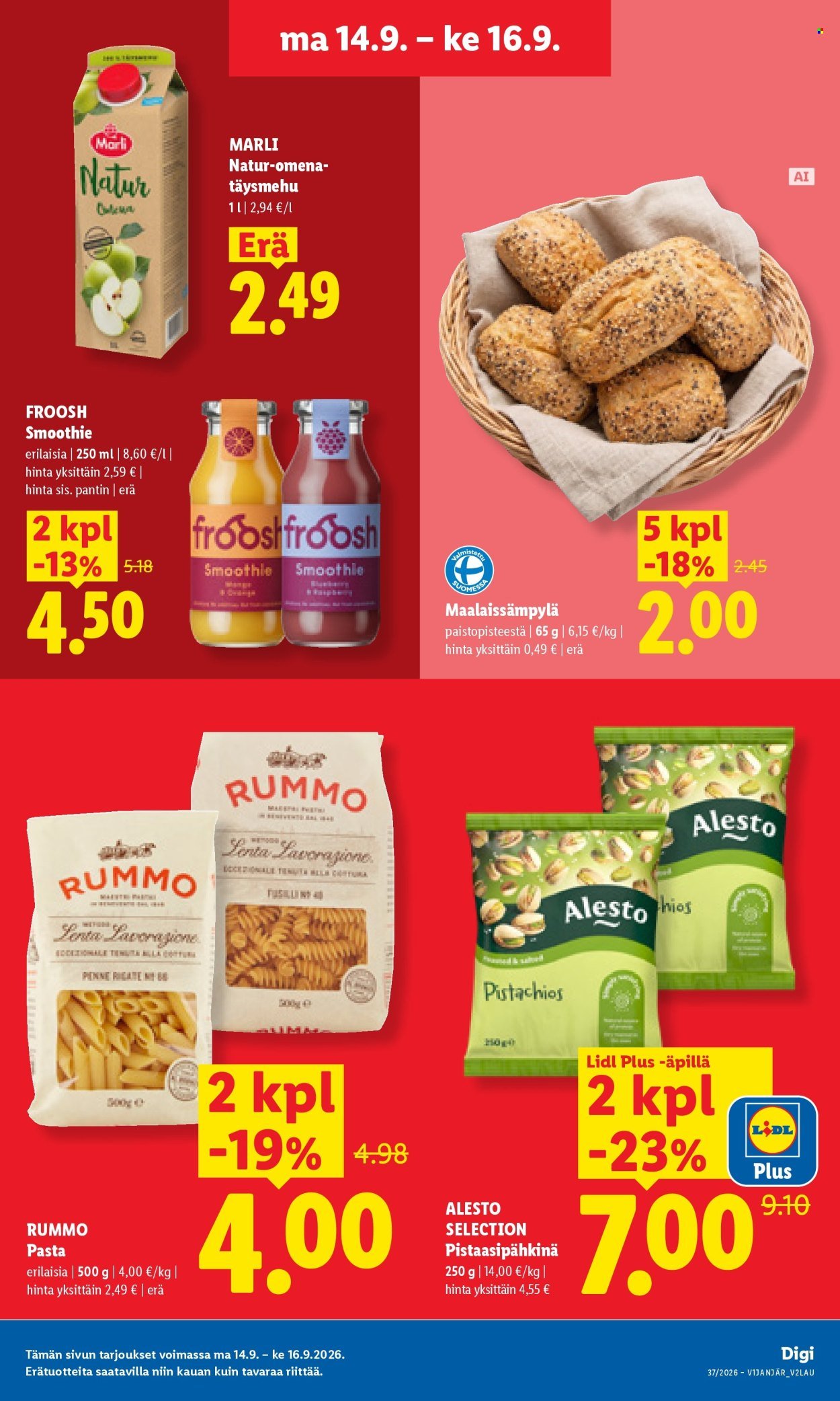 LIDL tarjoukset - Alkaen MA 14.9.2026