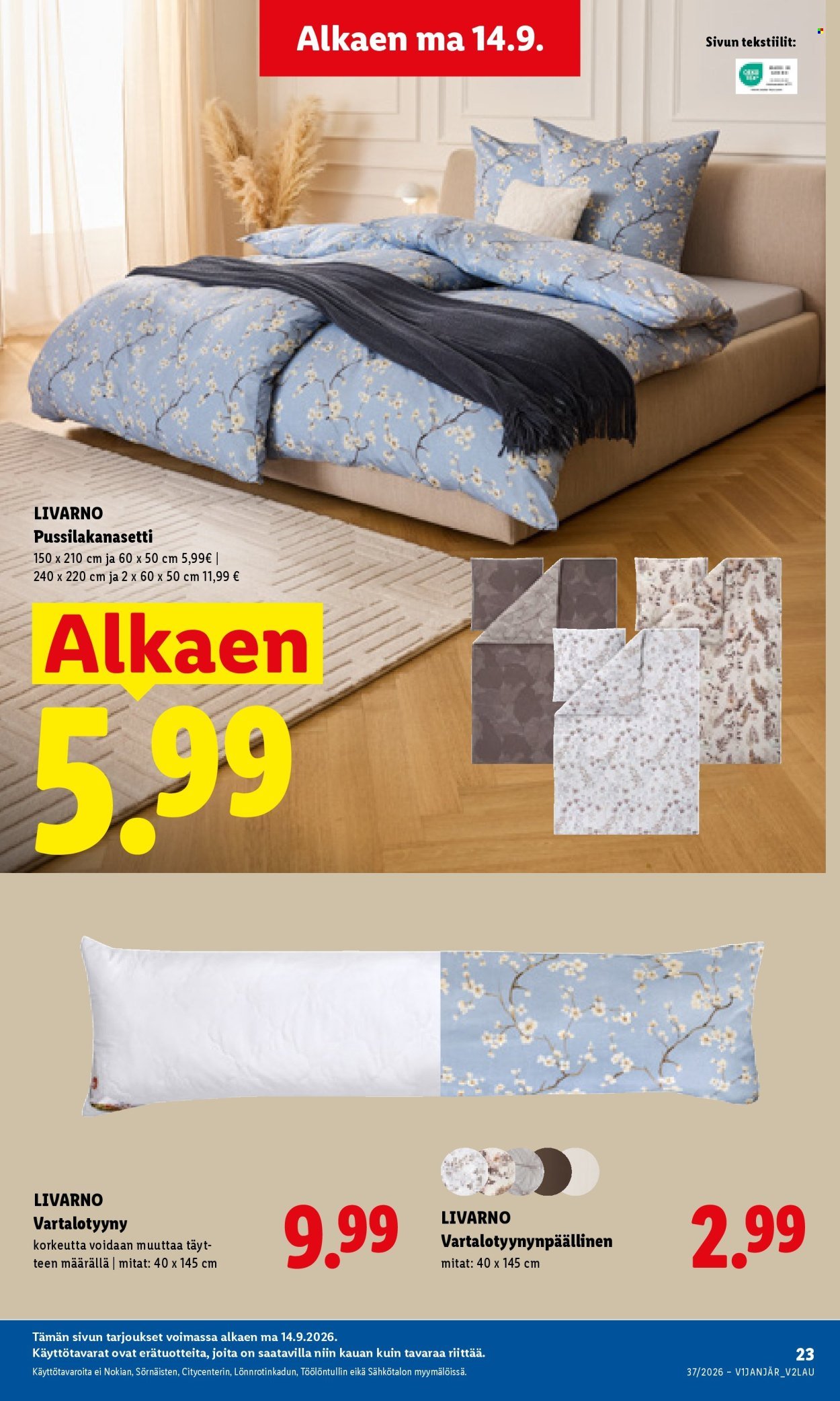 LIDL tarjoukset - Alkaen MA 14.9.2026