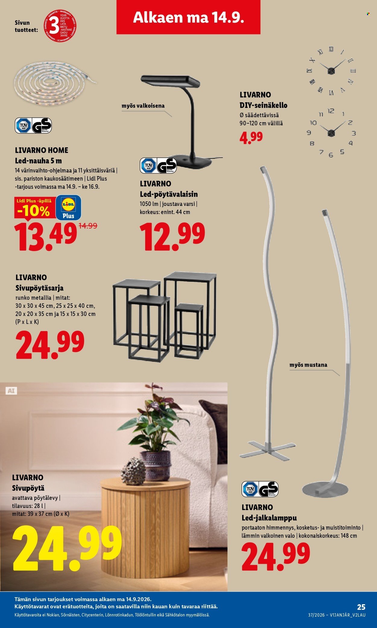 LIDL tarjoukset - Alkaen MA 14.9.2026