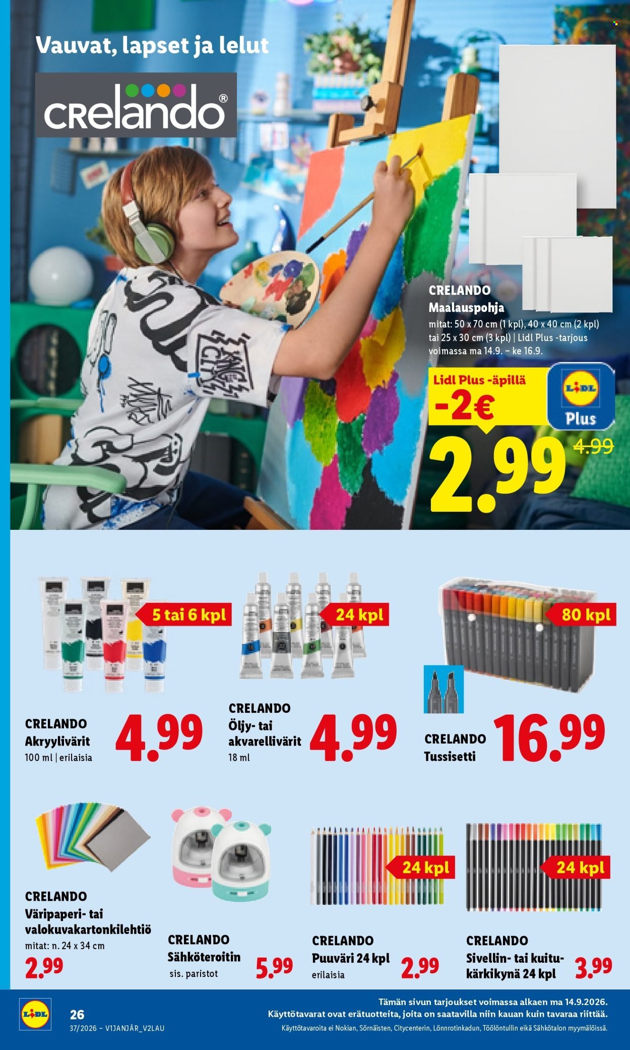LIDL tarjoukset - Alkaen MA 14.9.2026