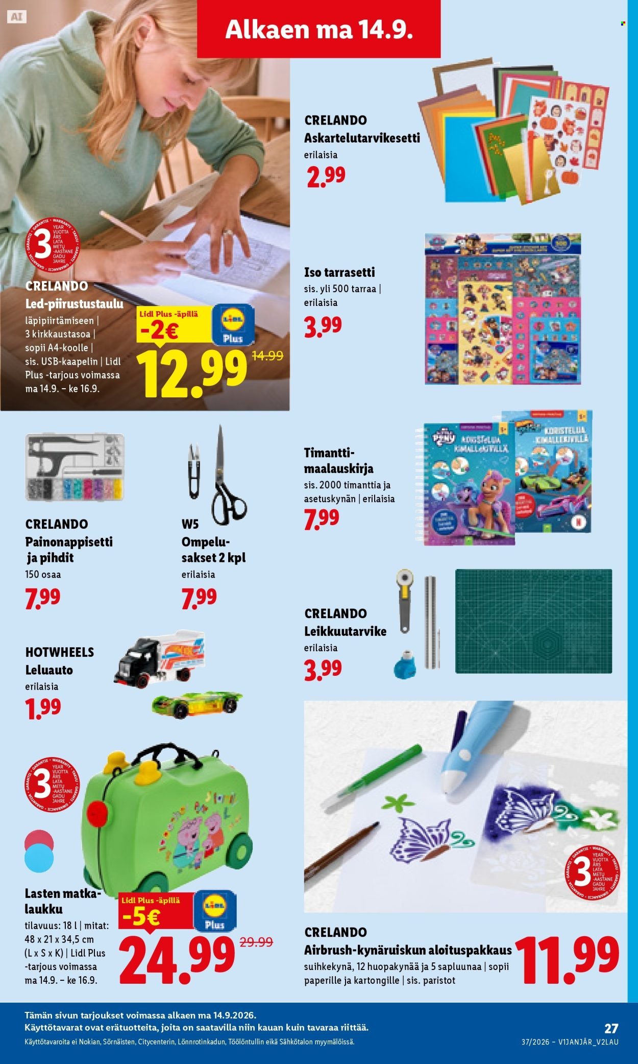 LIDL tarjoukset - Alkaen MA 14.9.2026