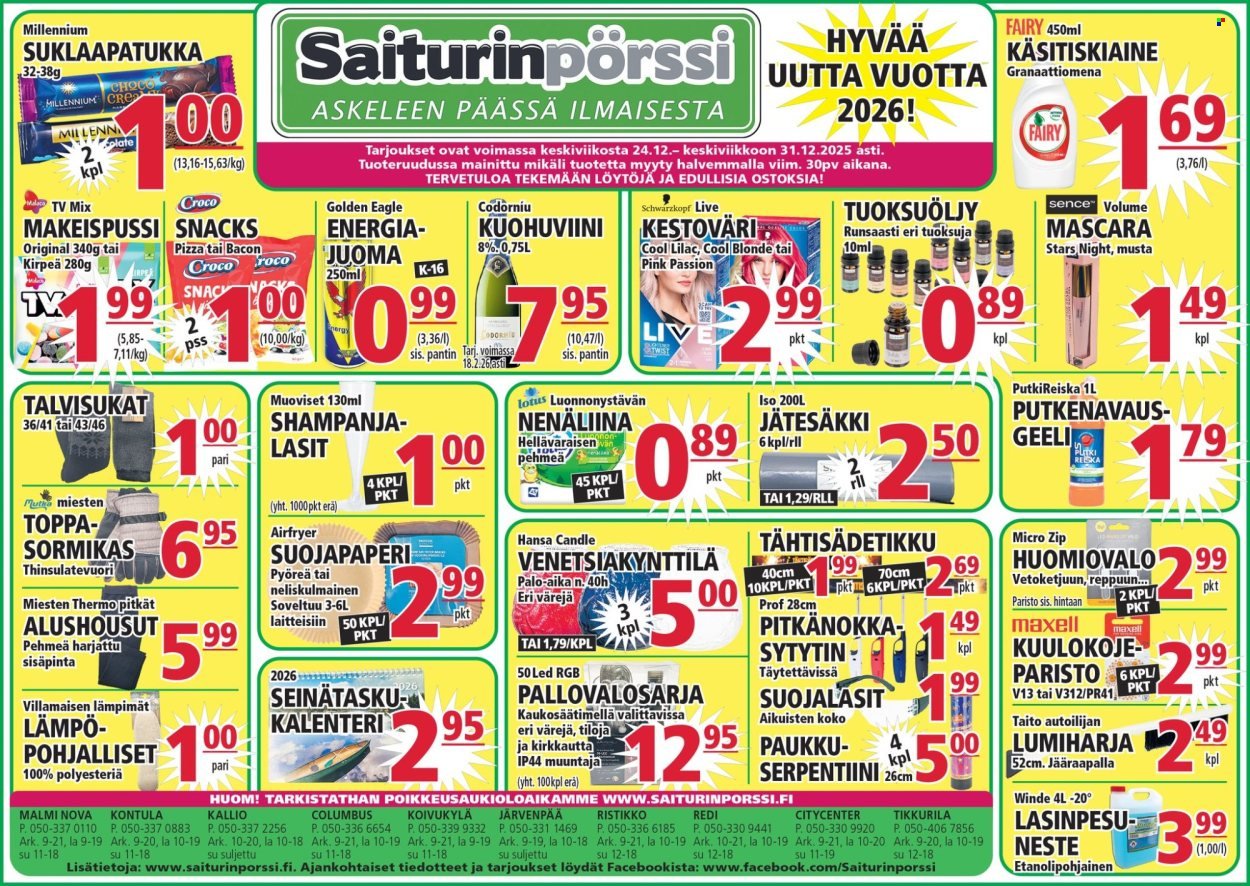 SAITURINPÖRSSI tarjoukset - Alkaen KE 24.12.2025