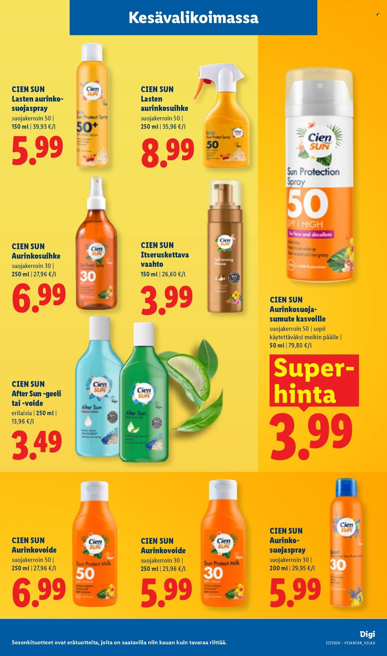 LIDL tarjoukset - Alkaen TO 2.7.2026