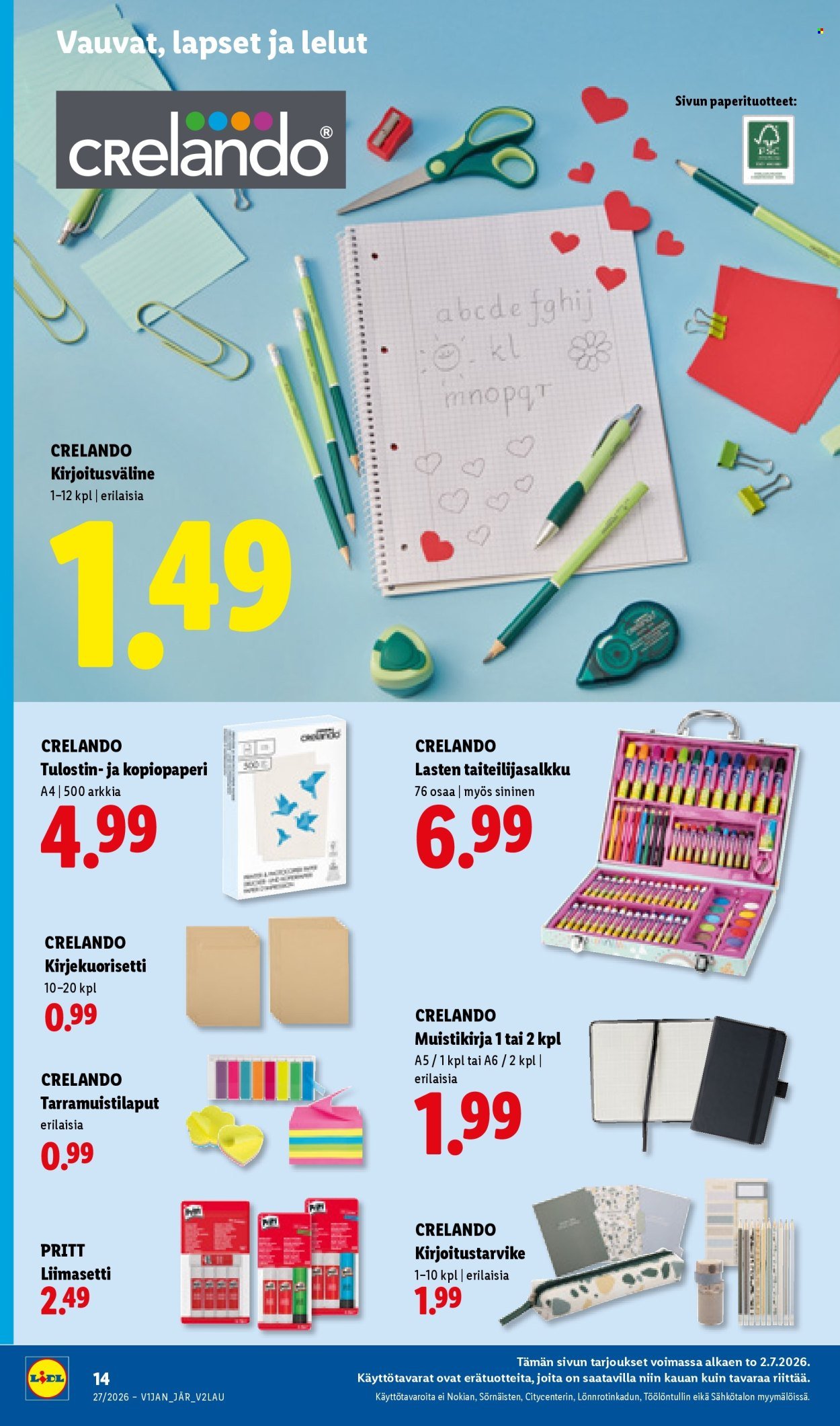 LIDL tarjoukset - Alkaen TO 2.7.2026