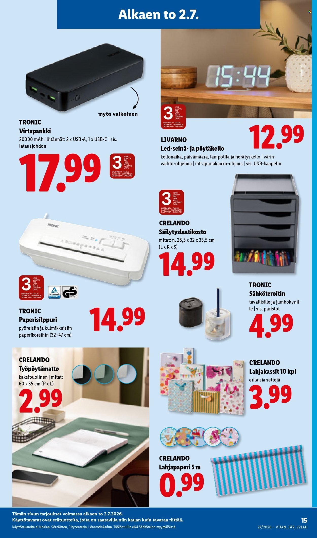 LIDL tarjoukset - Alkaen TO 2.7.2026