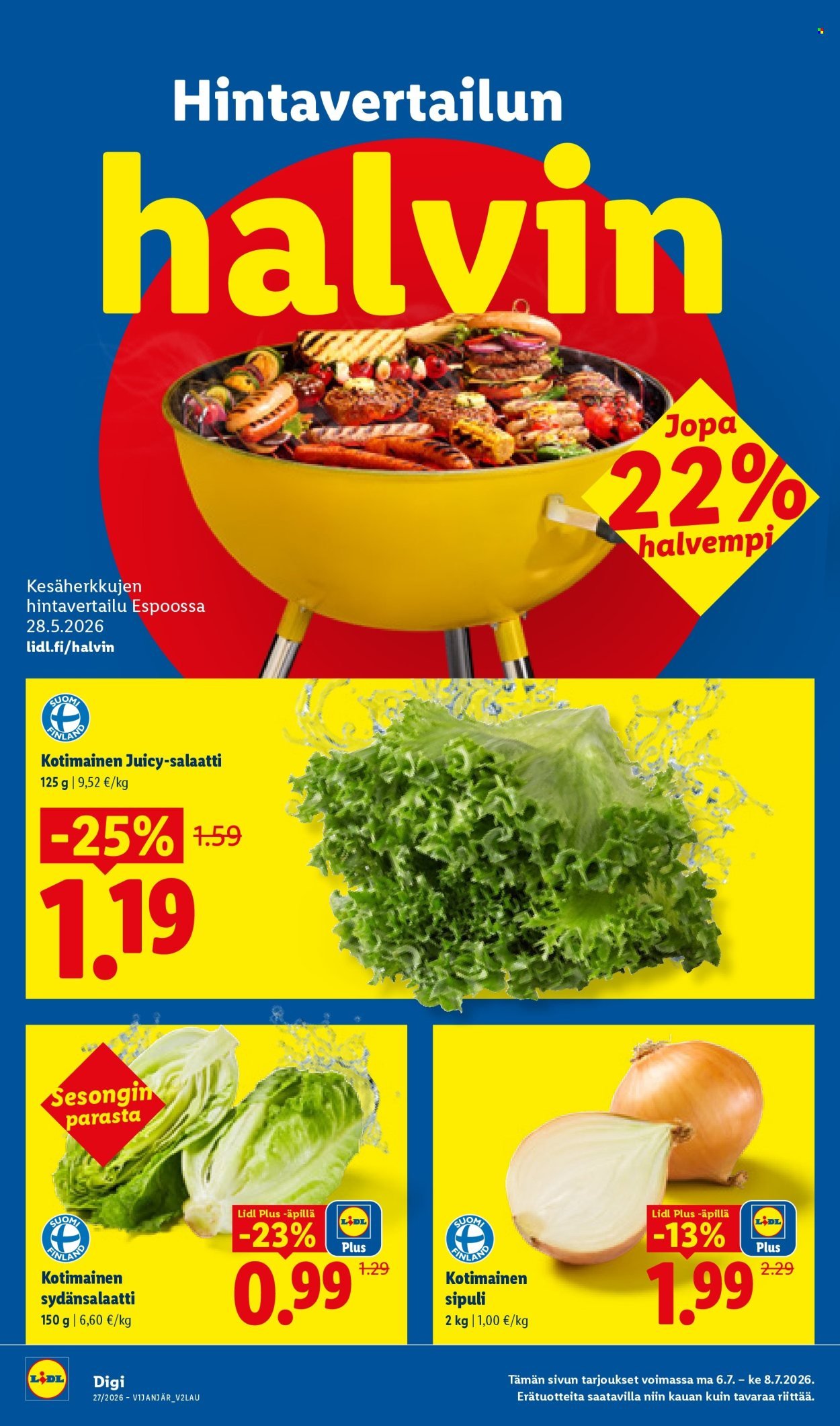 LIDL tarjoukset - Alkaen TO 2.7.2026