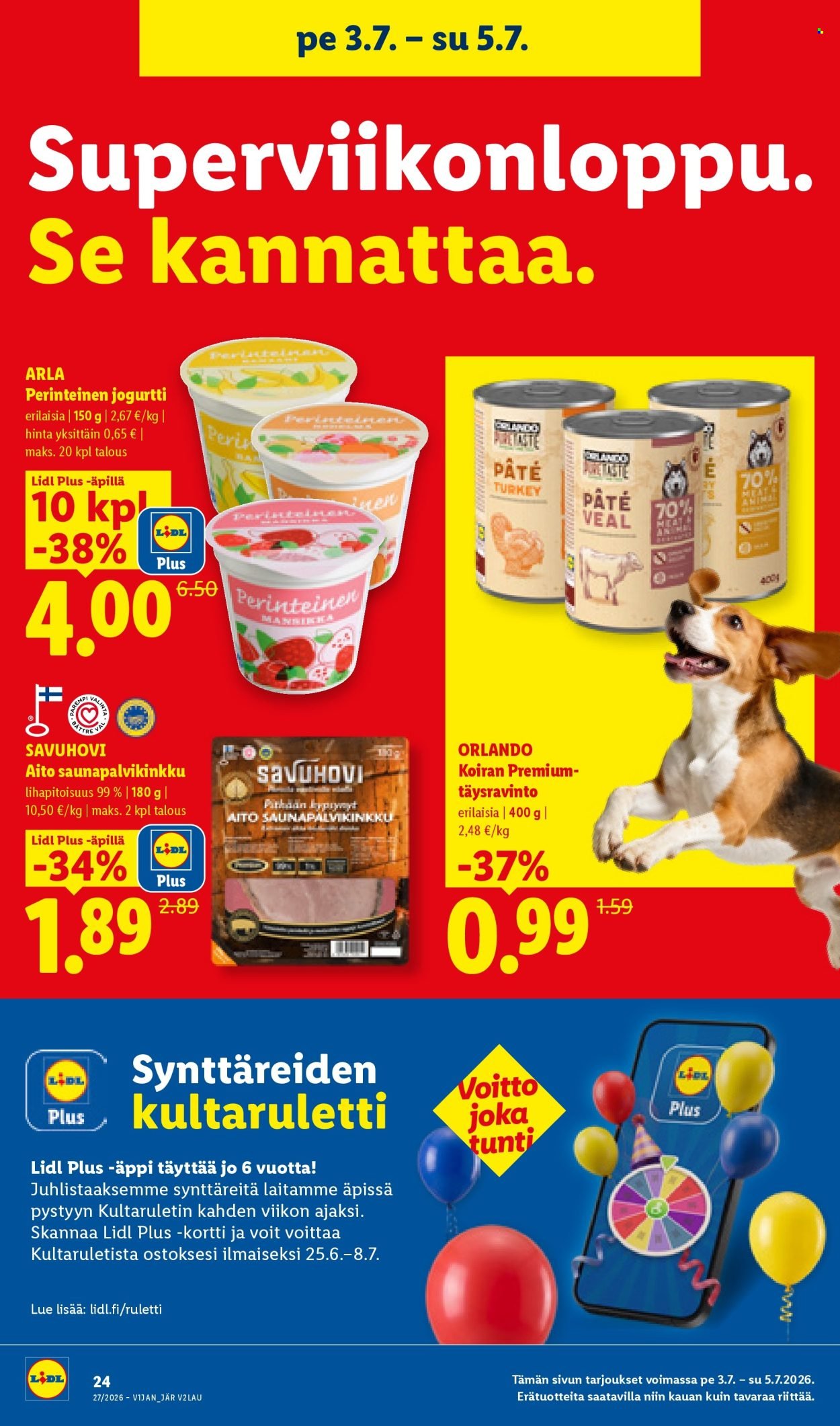 LIDL tarjoukset - Alkaen TO 2.7.2026
