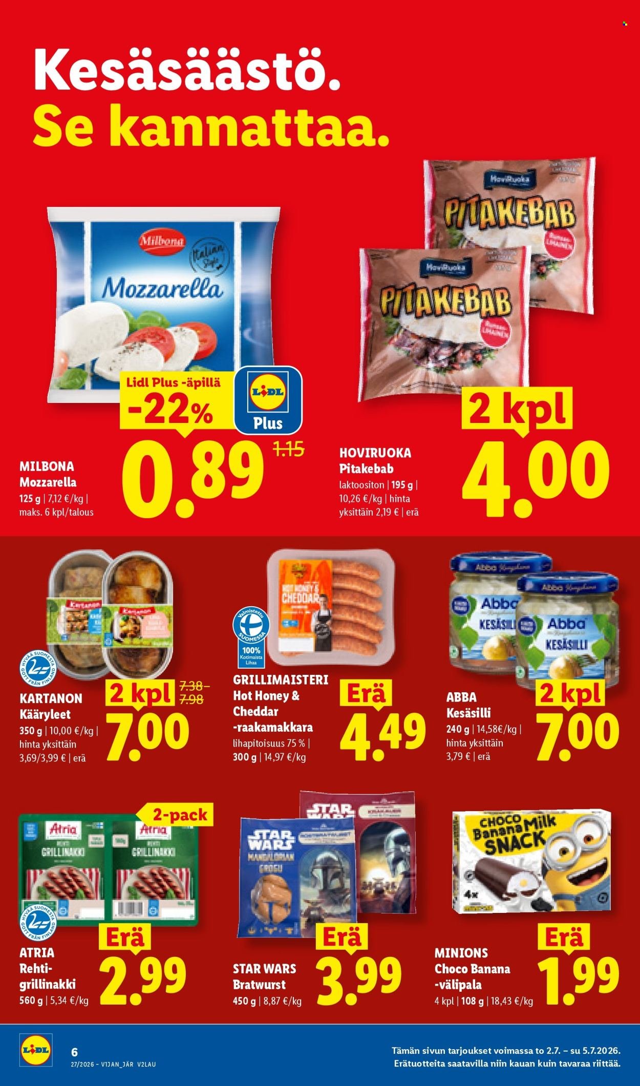 LIDL tarjoukset - Alkaen TO 2.7.2026