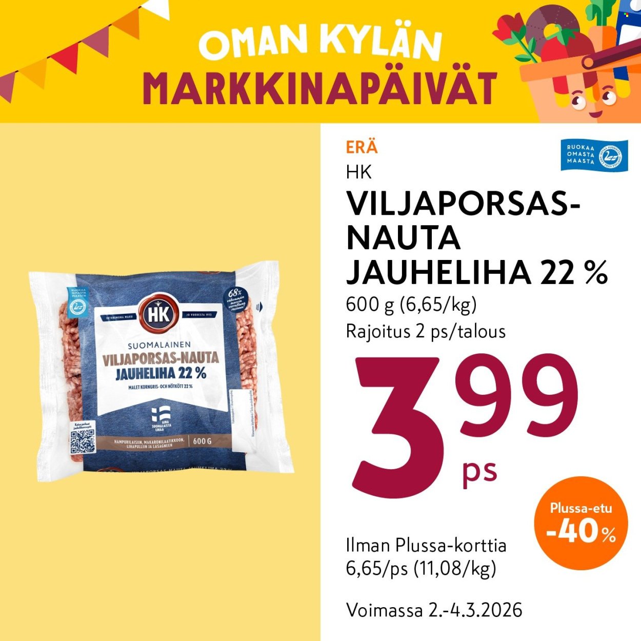 K-MARKET tarjoukset - Alkaen MA 2.3.2026