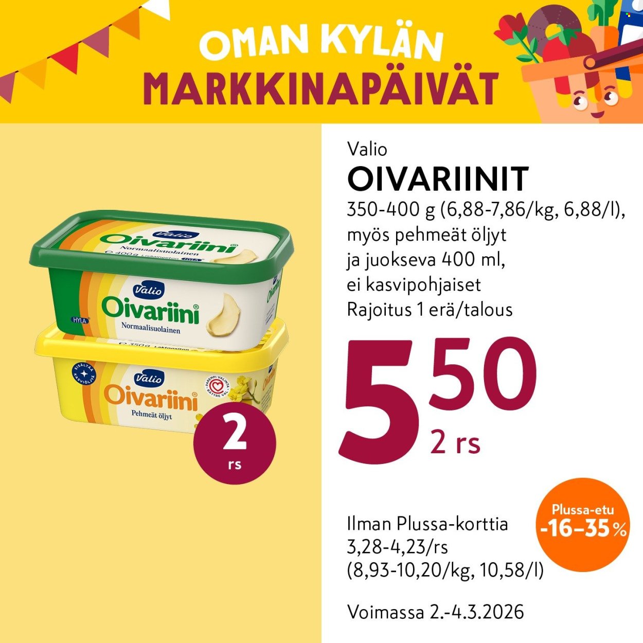 K-MARKET tarjoukset - Alkaen MA 2.3.2026